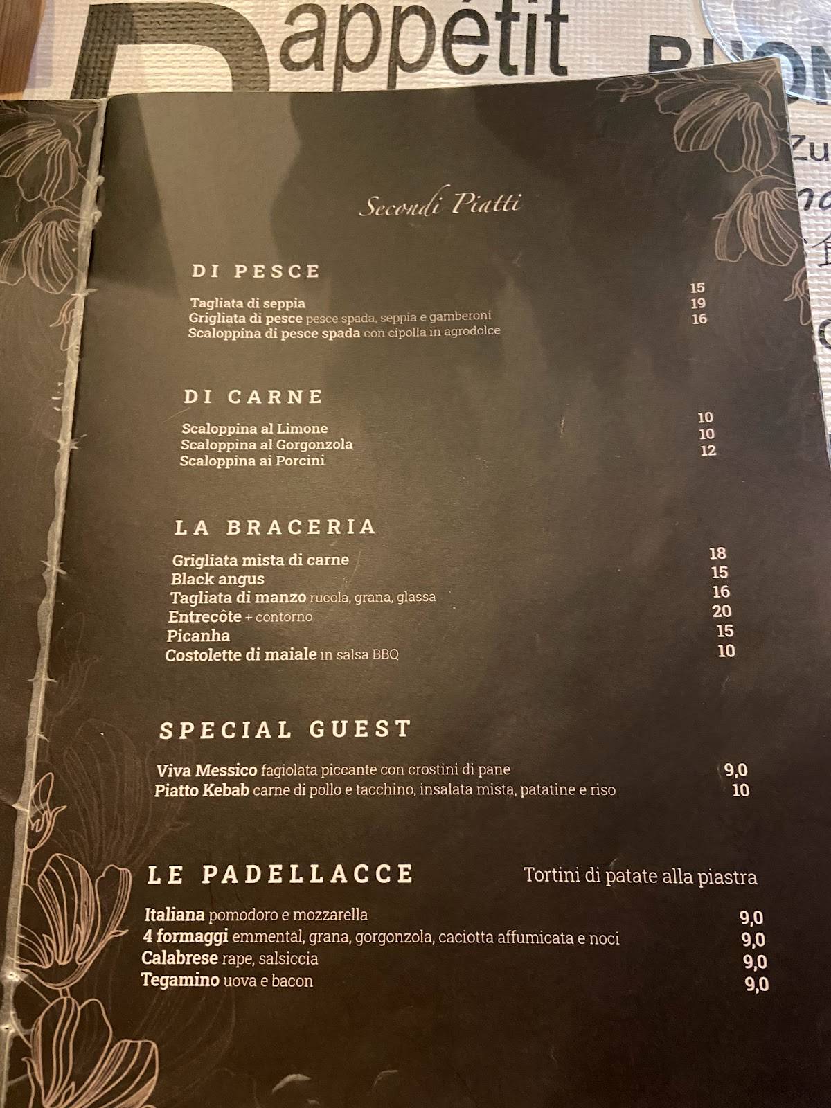 Menu di Relax Country Pub Ristorante Pizzeria 