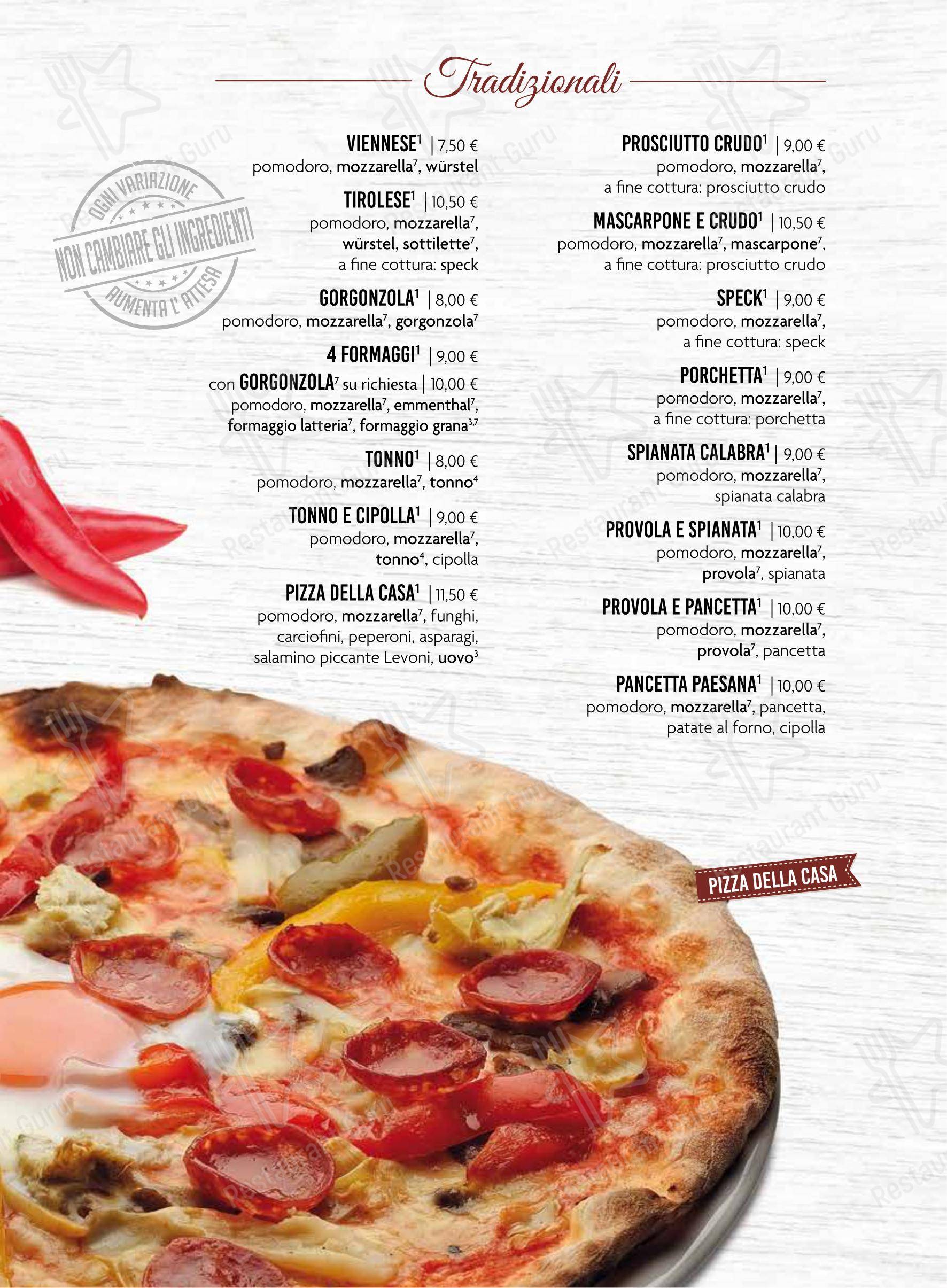 Ristorante Pizzeria da Gennaro in Conegliano - Menu bar