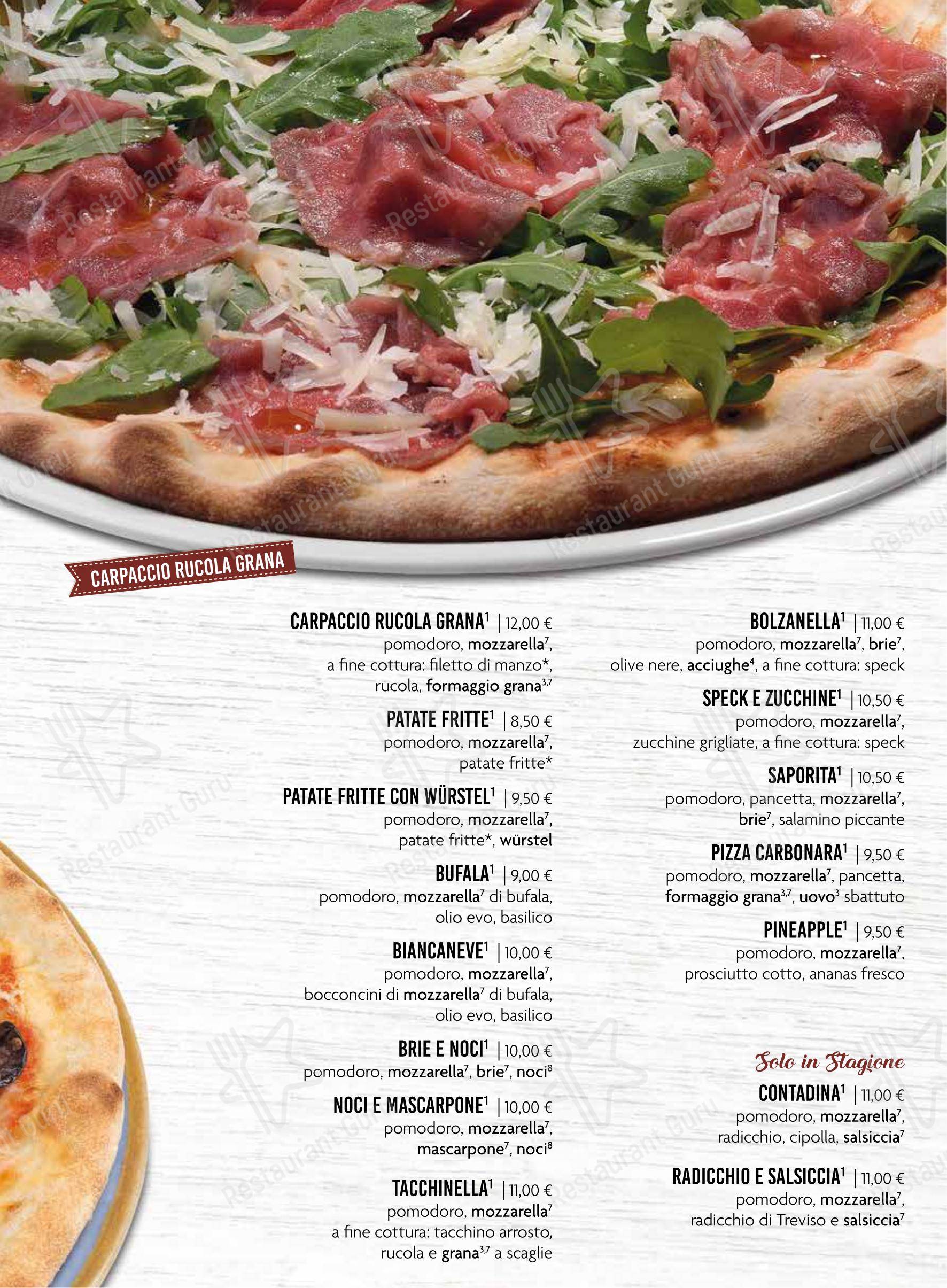 Ristorante Pizzeria da Gennaro in Conegliano - Menu bar