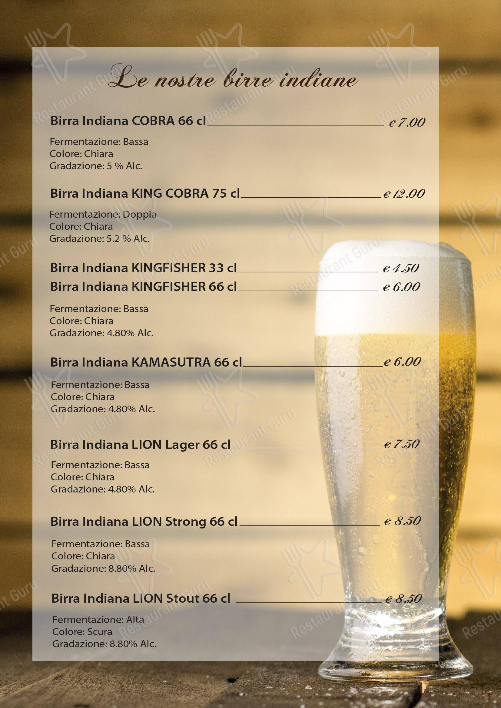 菜单 per Ristorante Shri Ganesh ristorante