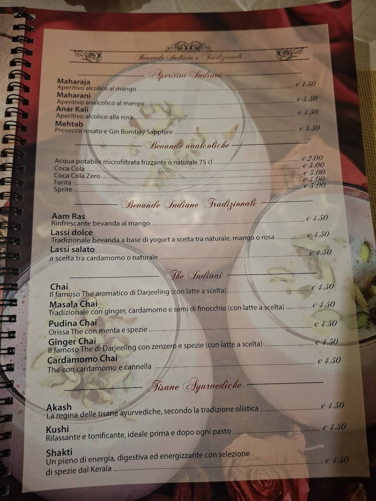 Menu di Ristorante Shri Ganesh 