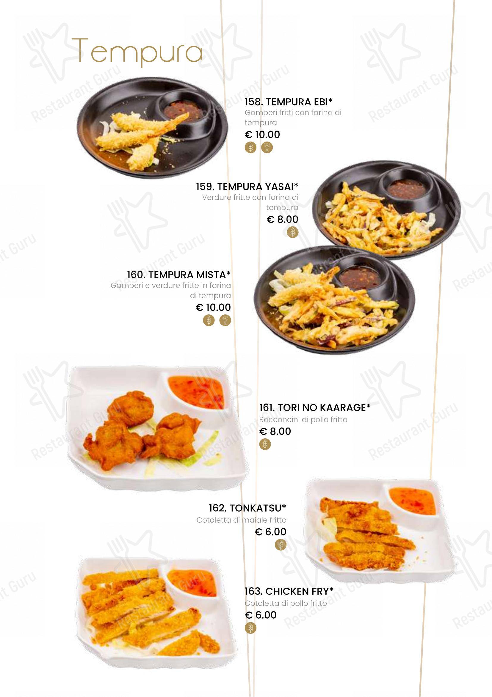 Menu bar per Ristorante Sushi Yami Vercelli ristorante