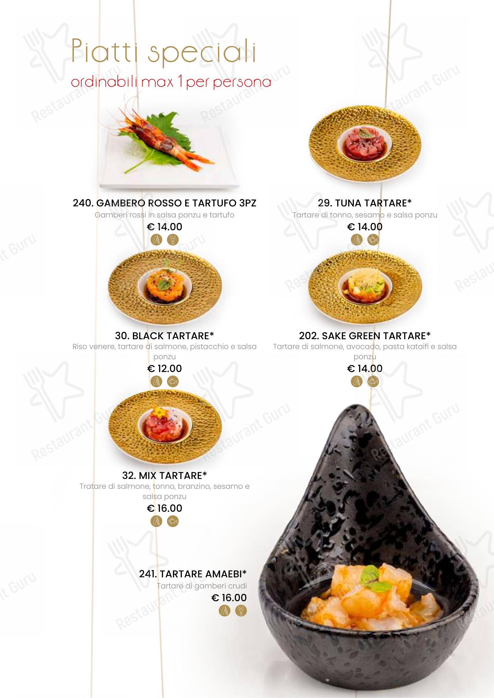 Menu bar per Ristorante Sushi Yami Vercelli in Vercelli