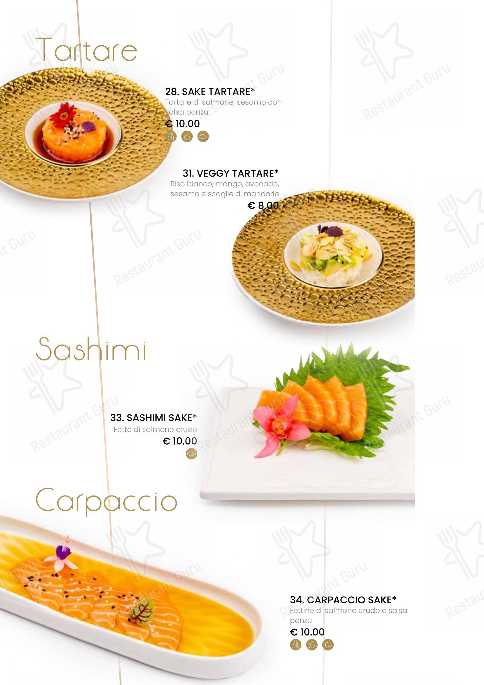 Menu bar per Ristorante Sushi Yami Vercelli in Vercelli