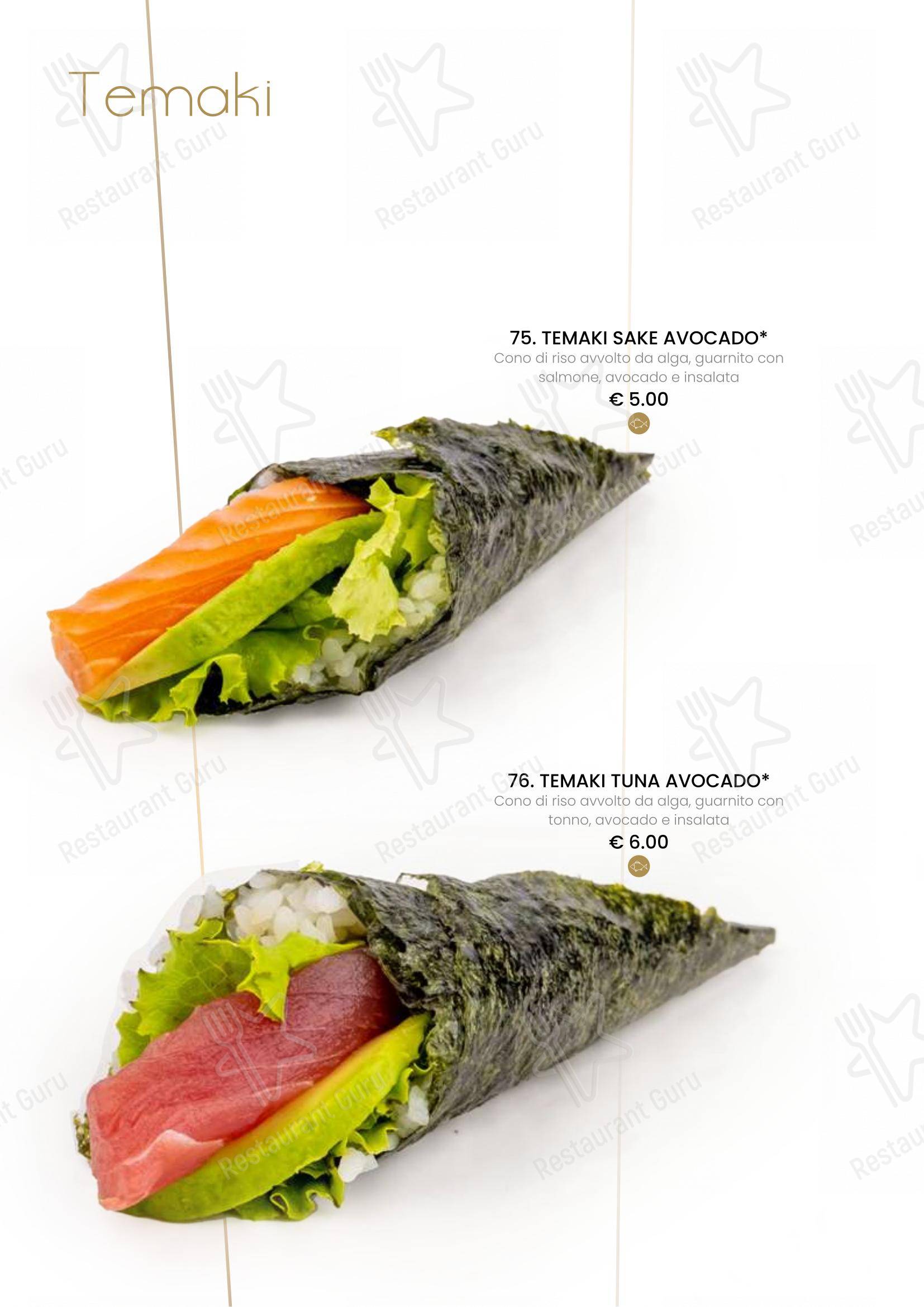 Menu bar per Ristorante Sushi Yami Vercelli ristorante