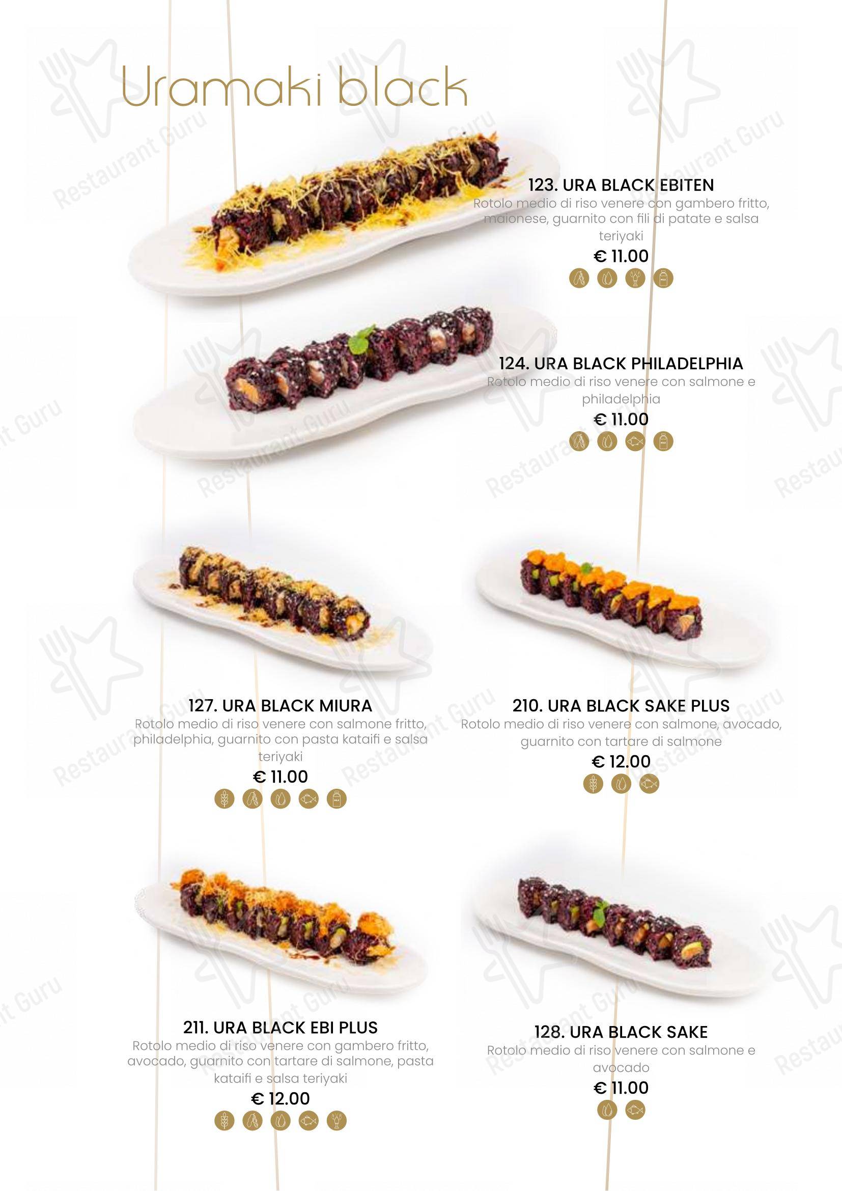 Menu di Ristorante Sushi Yami Vercelli - Menu bar