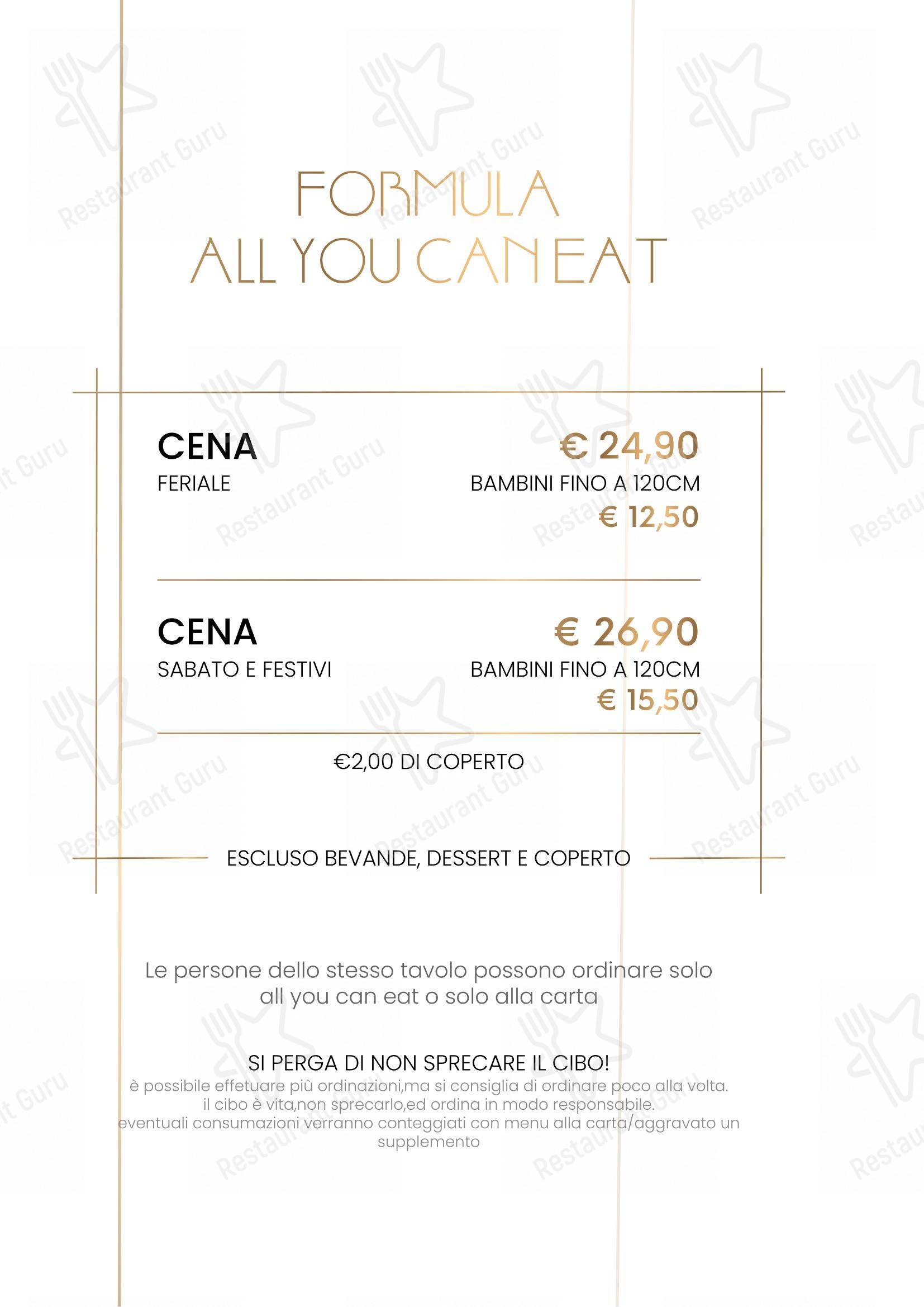 Menu bar per Ristorante Sushi Yami Vercelli in Vercelli