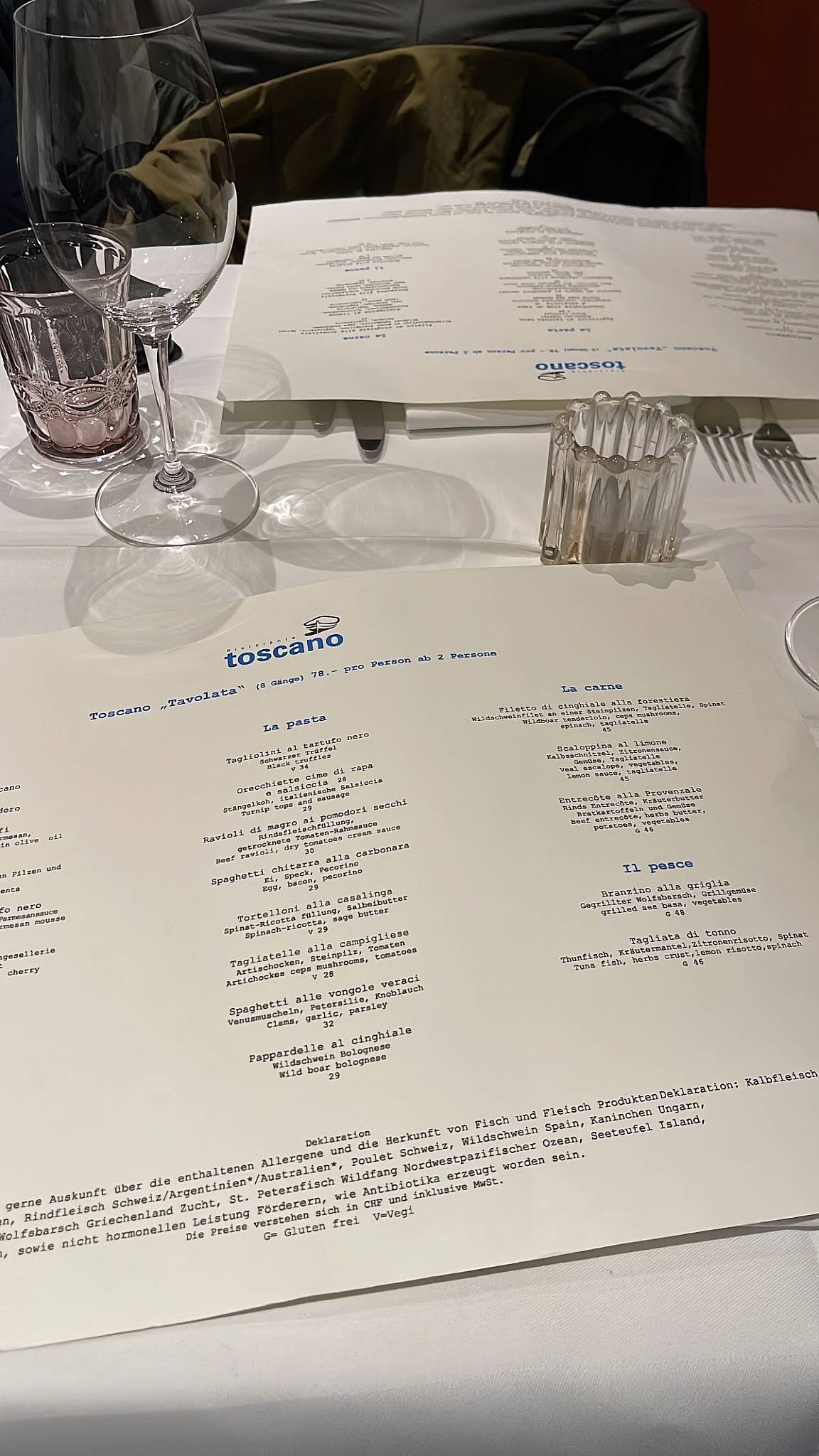 Menu di Ristorante Toscano 