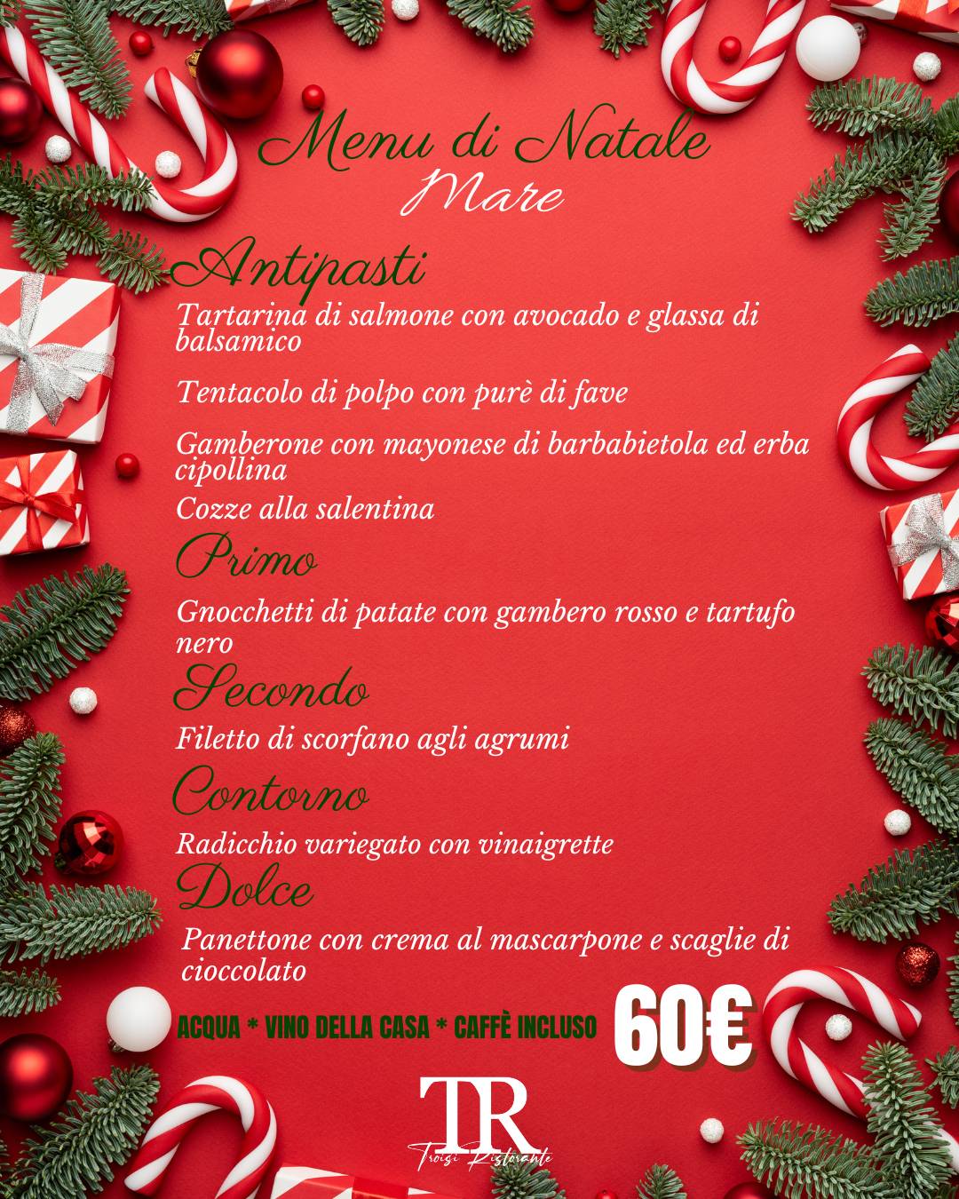 Menu di Ristorante Troisi 
