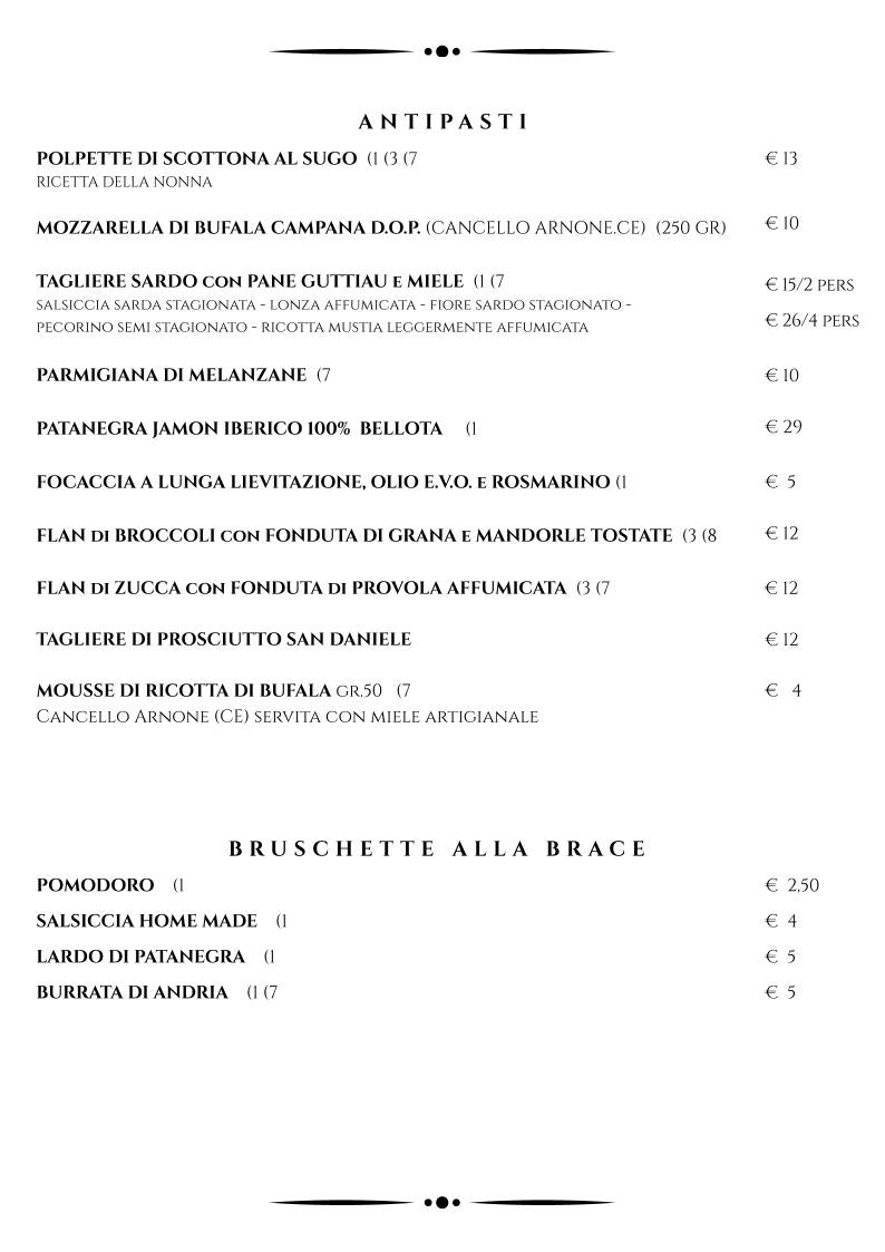 Menu di Vaca Loca 