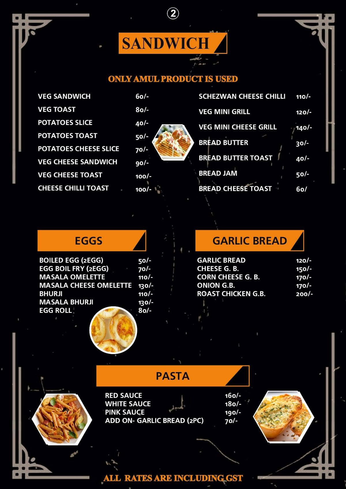 Rk Food Hub menu