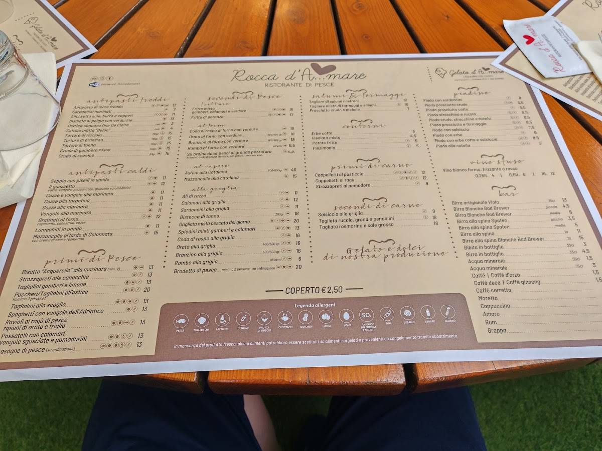 Menu di Rocca D'A...Mare 