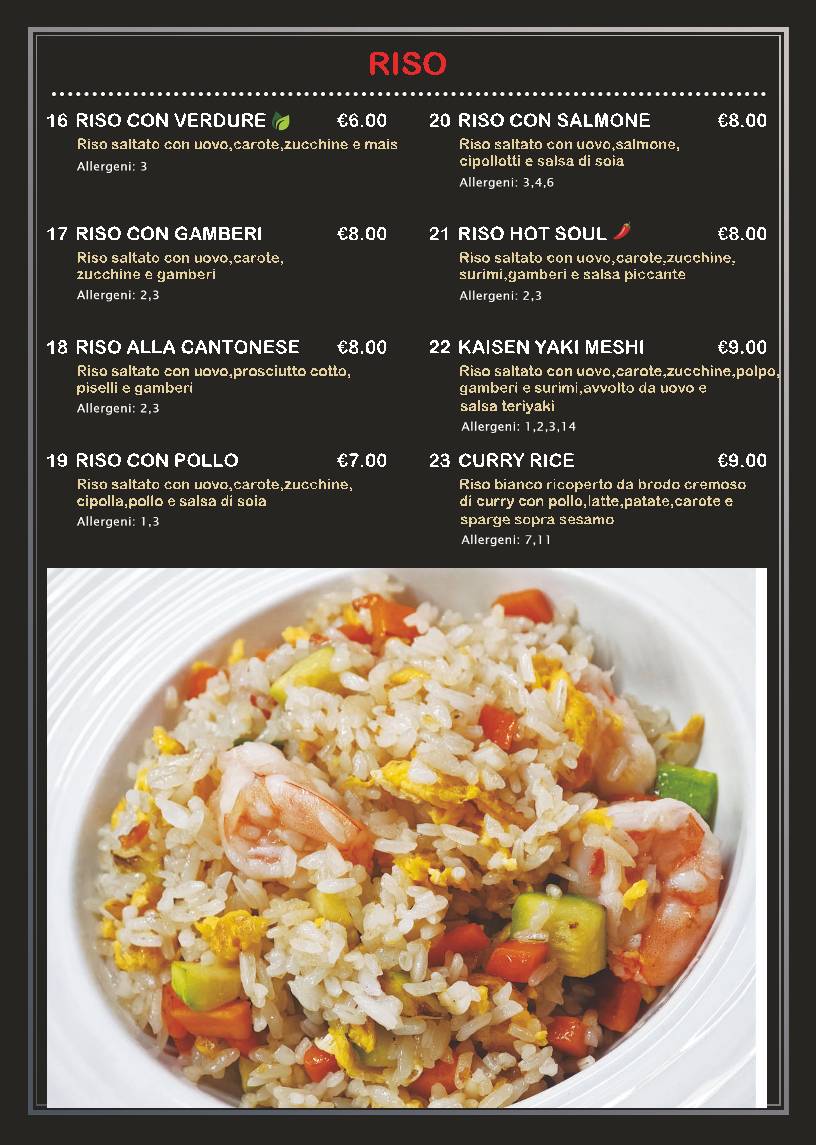 Menu di Soulshi 