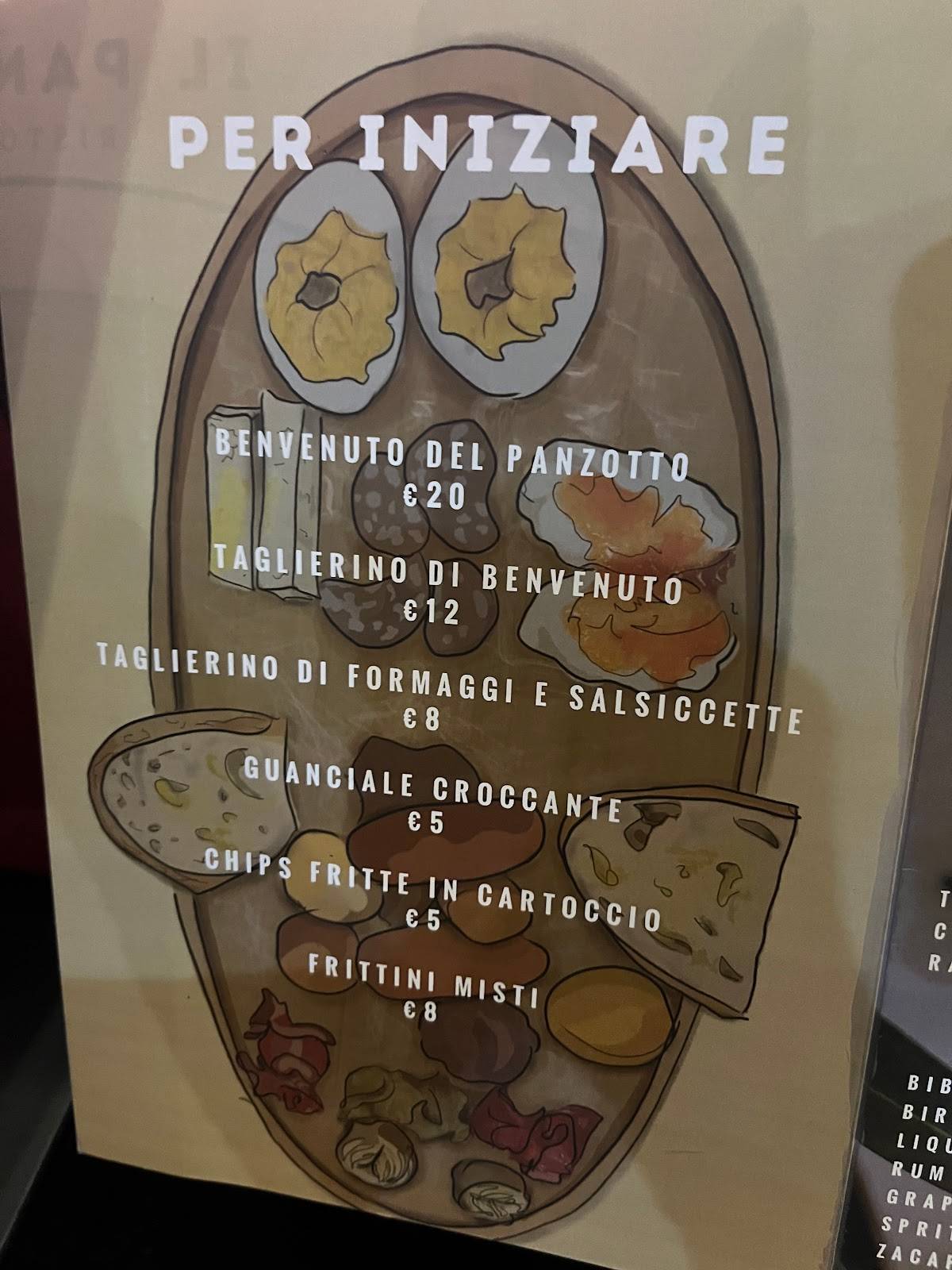 Menu di Il Panzotto 