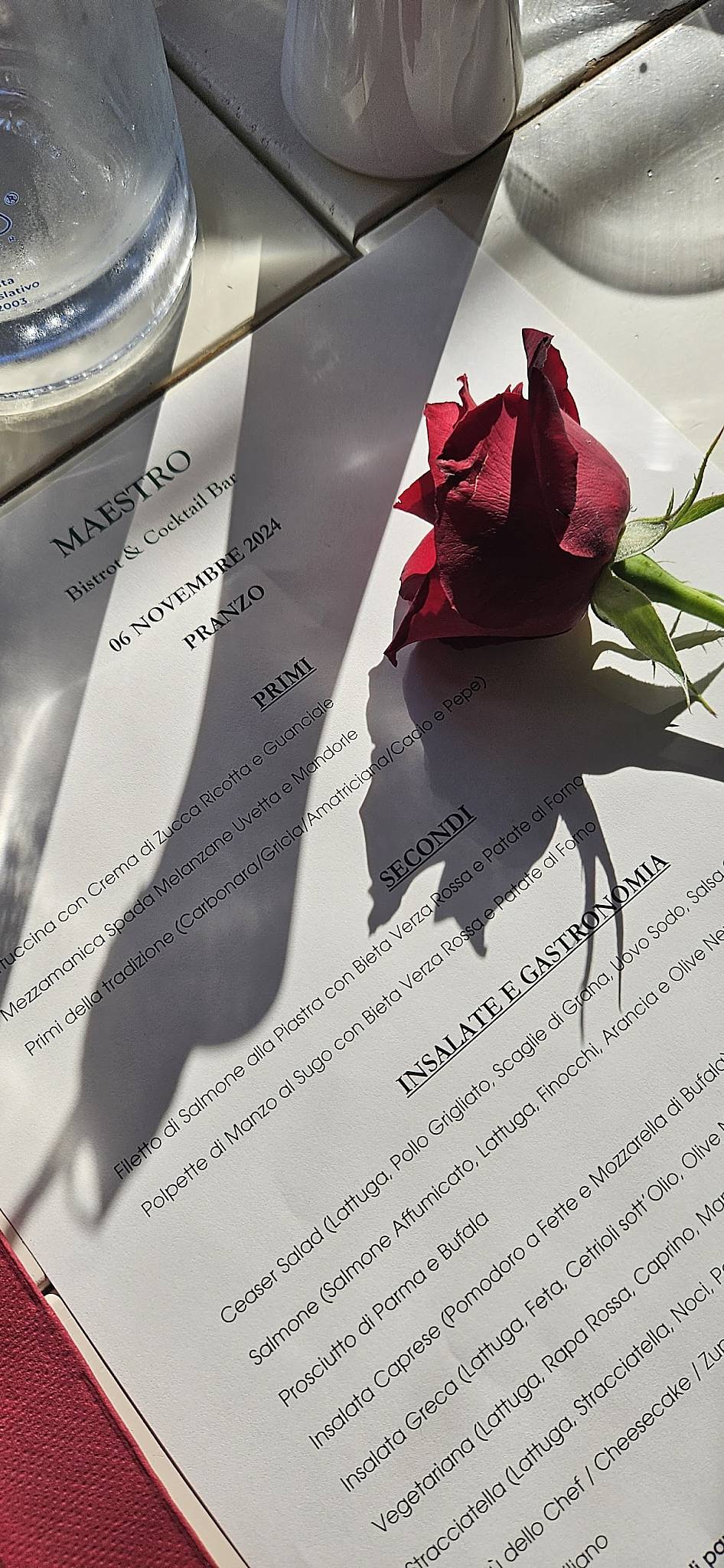 Menu di Maestro Bistrot 