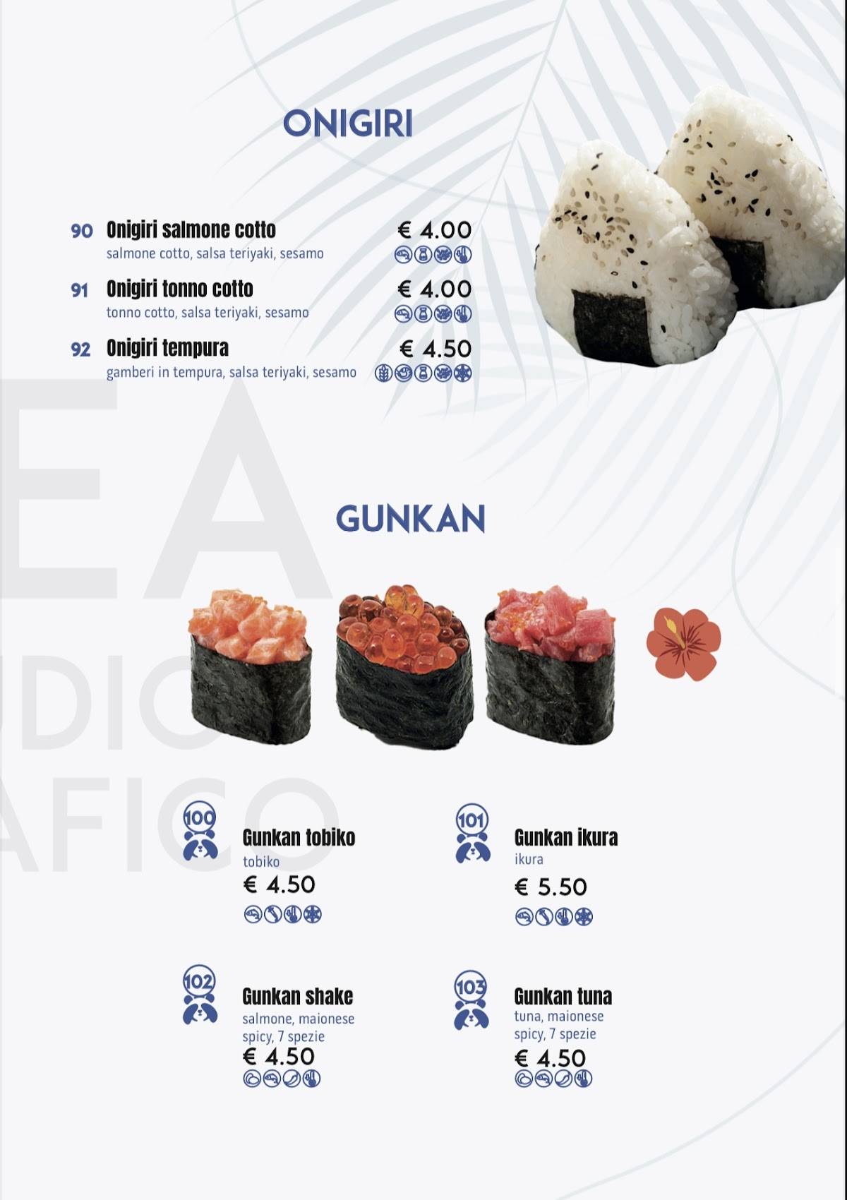 Menu di Miya pokè 