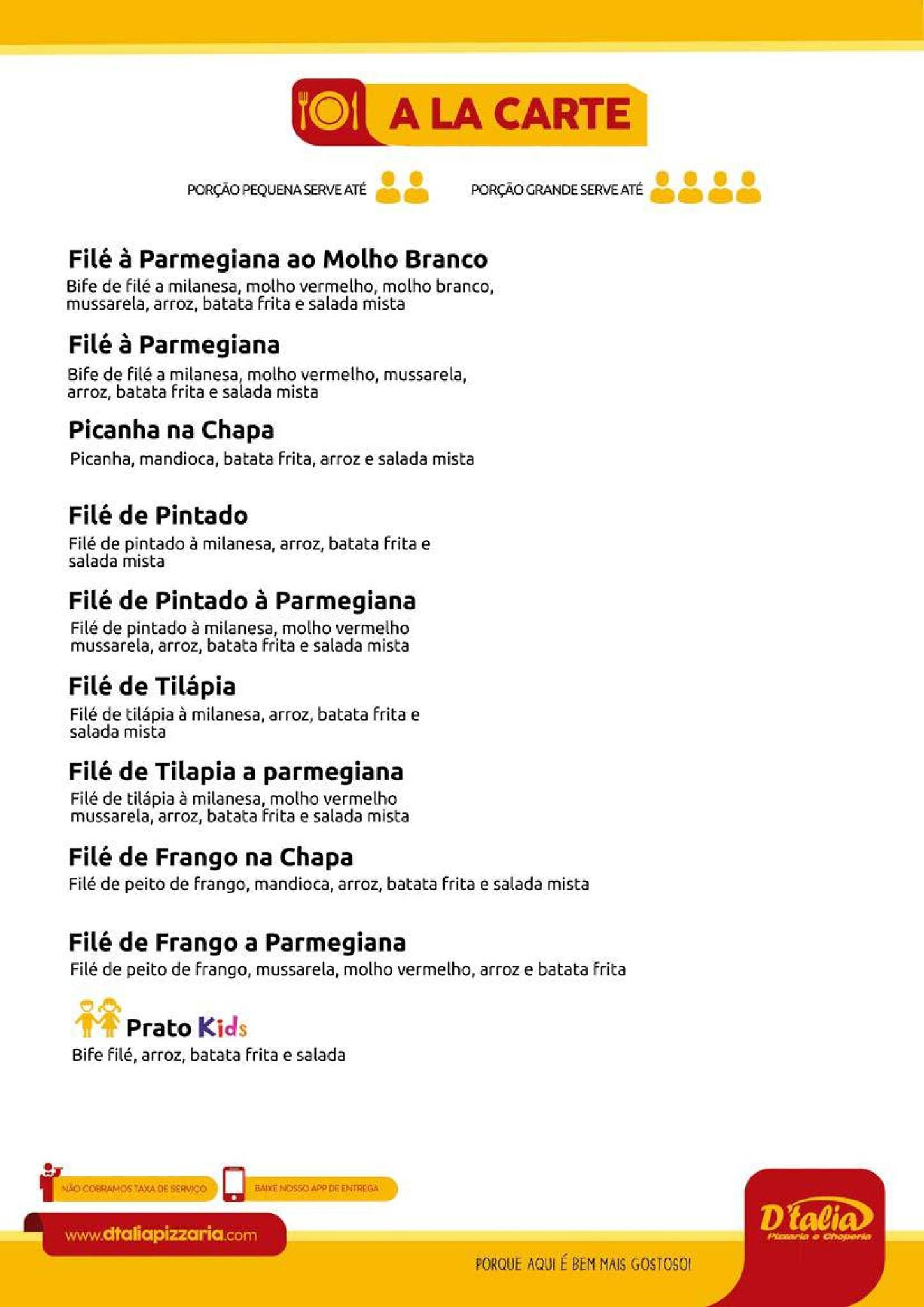 D'talia Pizzaria e Choperia - Rondonópolis cardápio