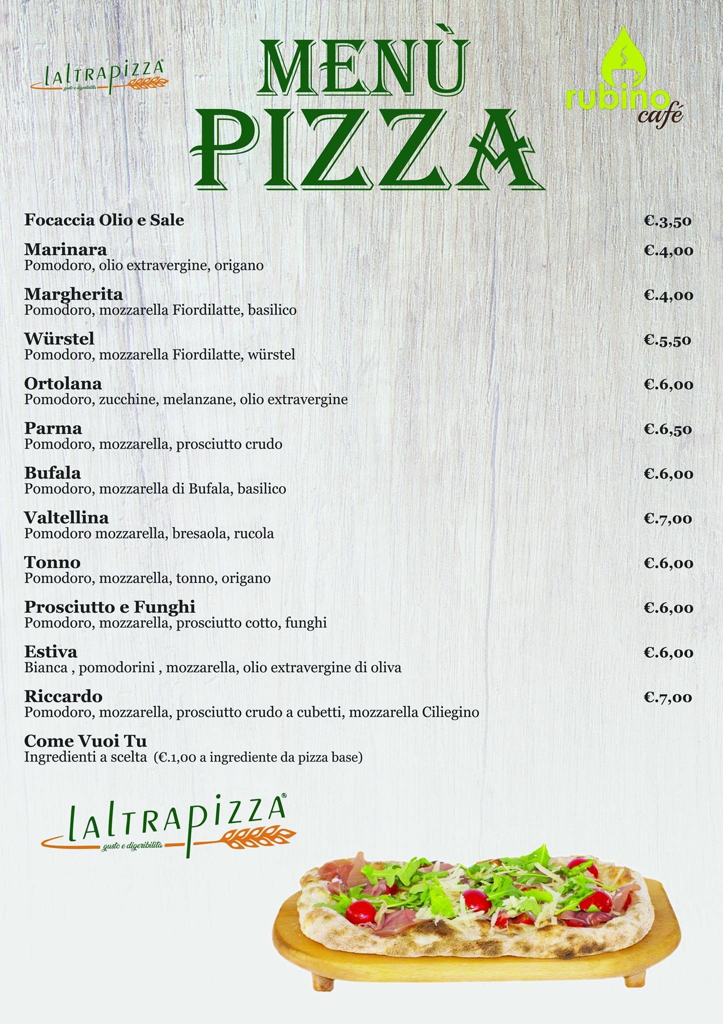 Menu di Rubino Cafe 