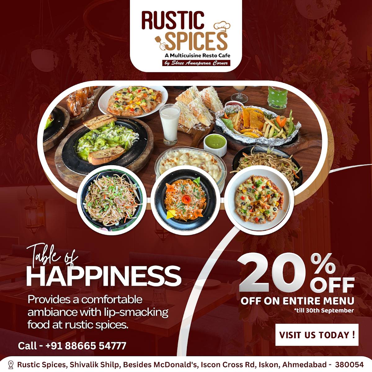 Menu at Rustic Spices Cafe and Restaurant, Ahmedabad