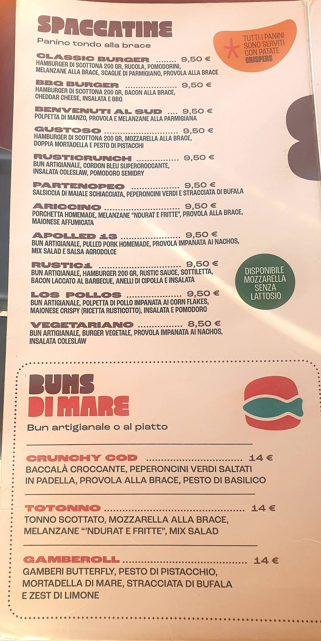 Menu di Rusticotto 