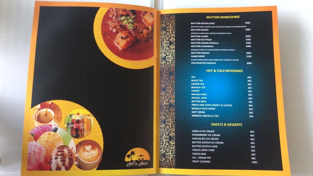 SALT N SAND menu
