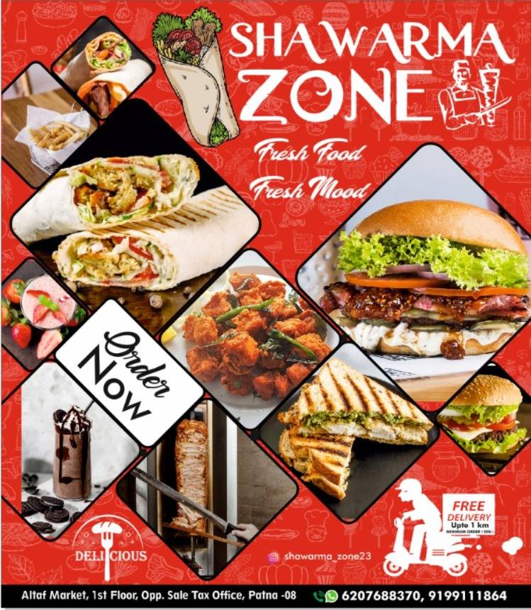 SHAWARMA ZONE menu