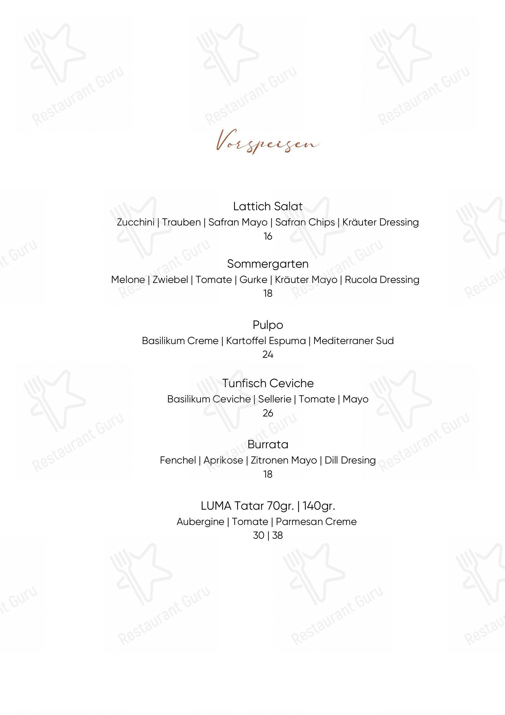 STRAUSS | Restaurant | Vineria & Bar in Winterthur - 菜单