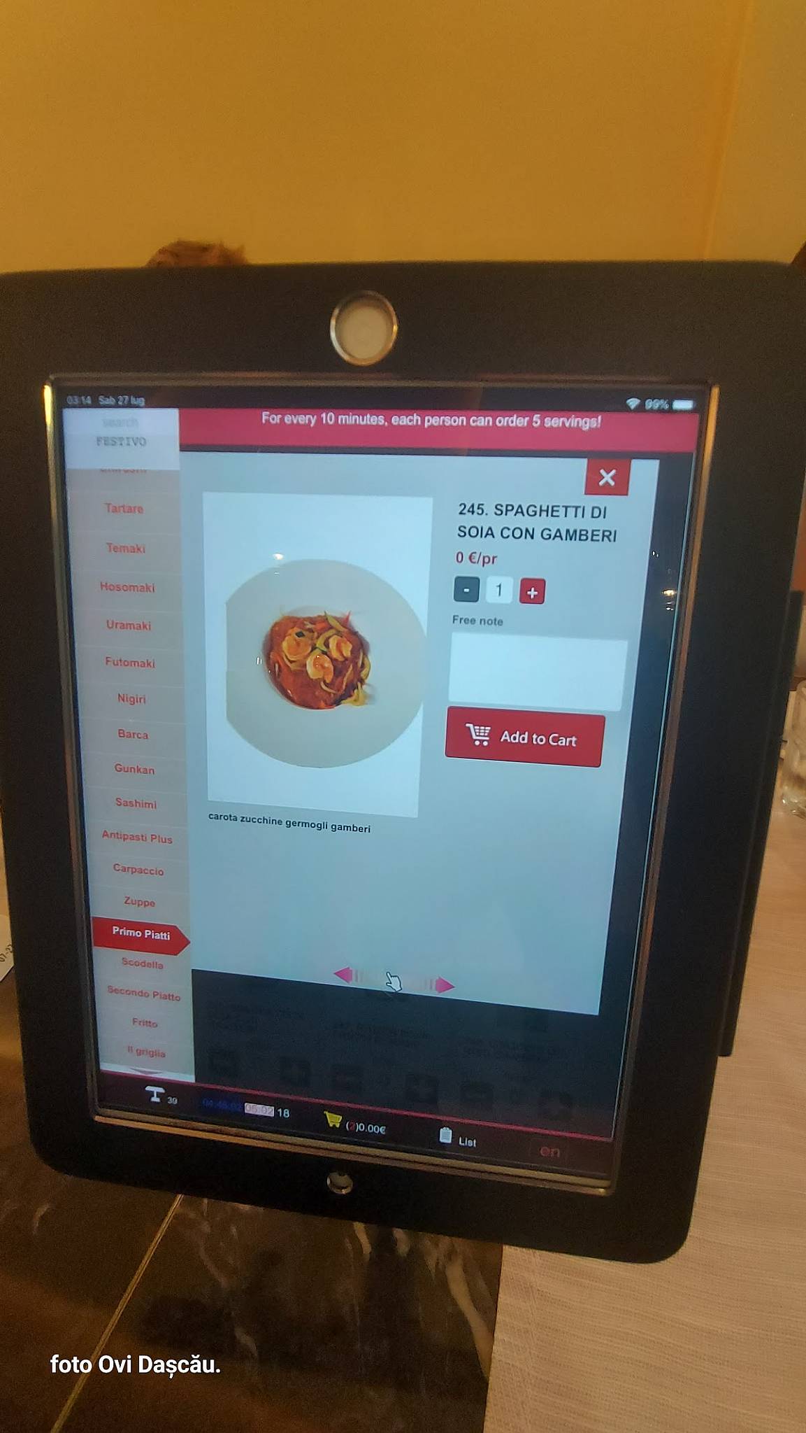 Menu di SUSHI ZY RISTORANTE GIAPPONESE GRIGLIA CINESE 
