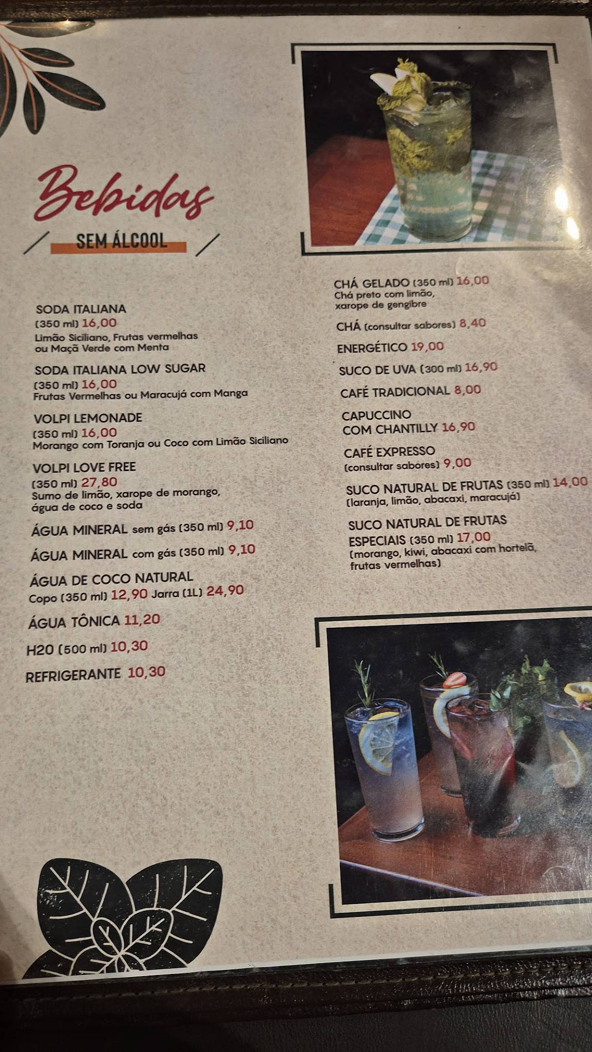 Cantina Volpi Pituba cardápio