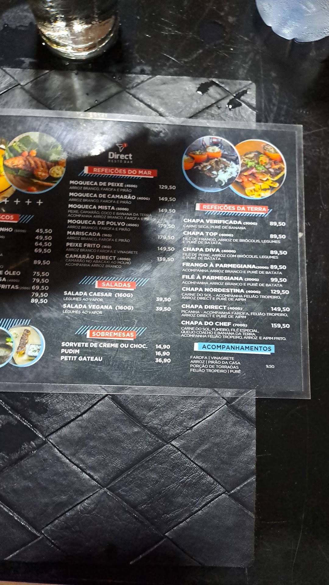 Direct Restô Bar cardápio