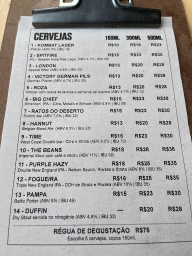 Salvador Pontal cardápio