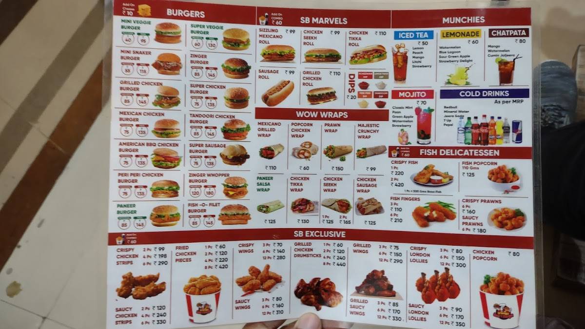 Sam Chinese menu