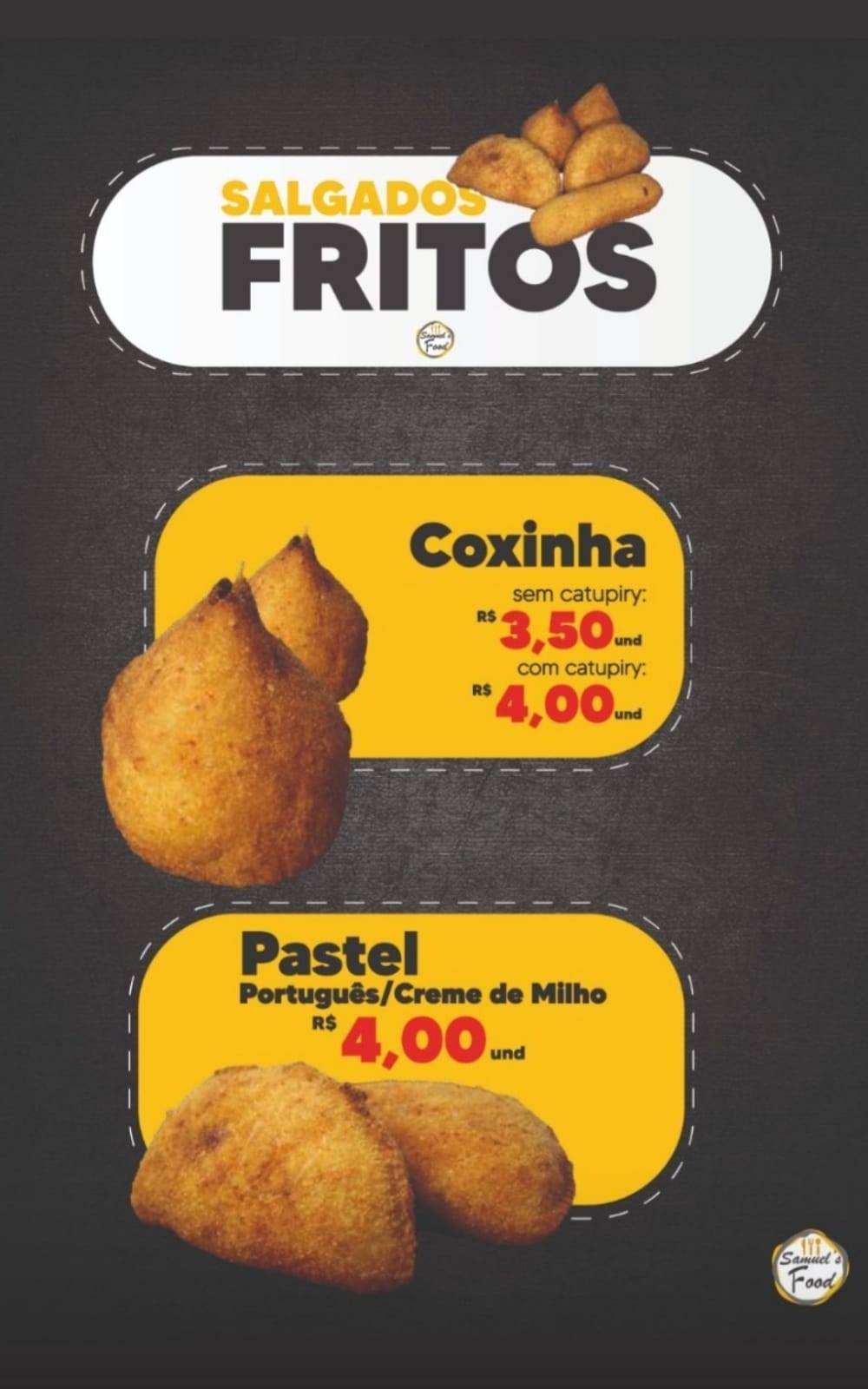 Samuel's Food cardápio