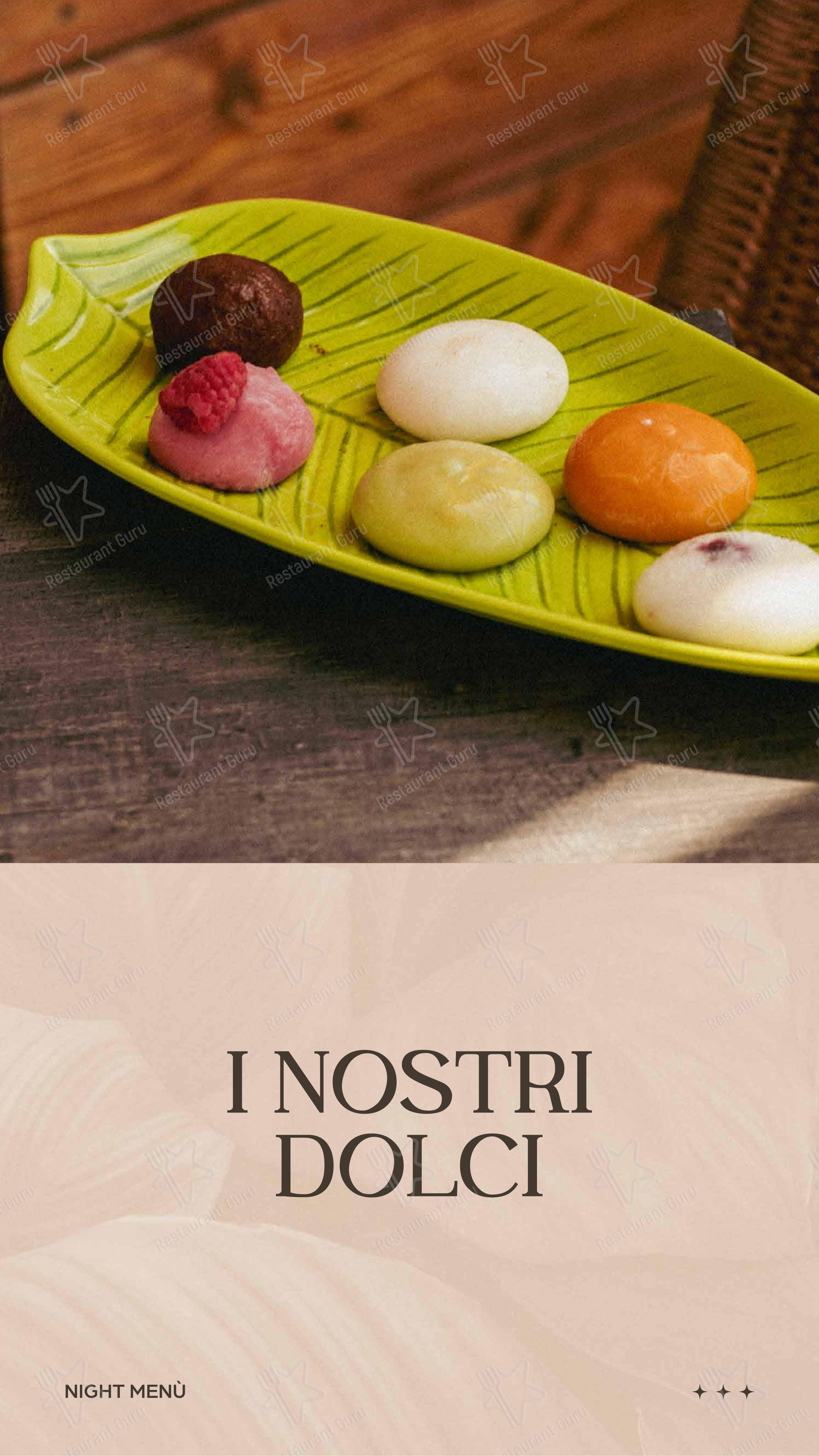 SAND BEACH CLUB SOTTOMARINA in Chioggia - Menu