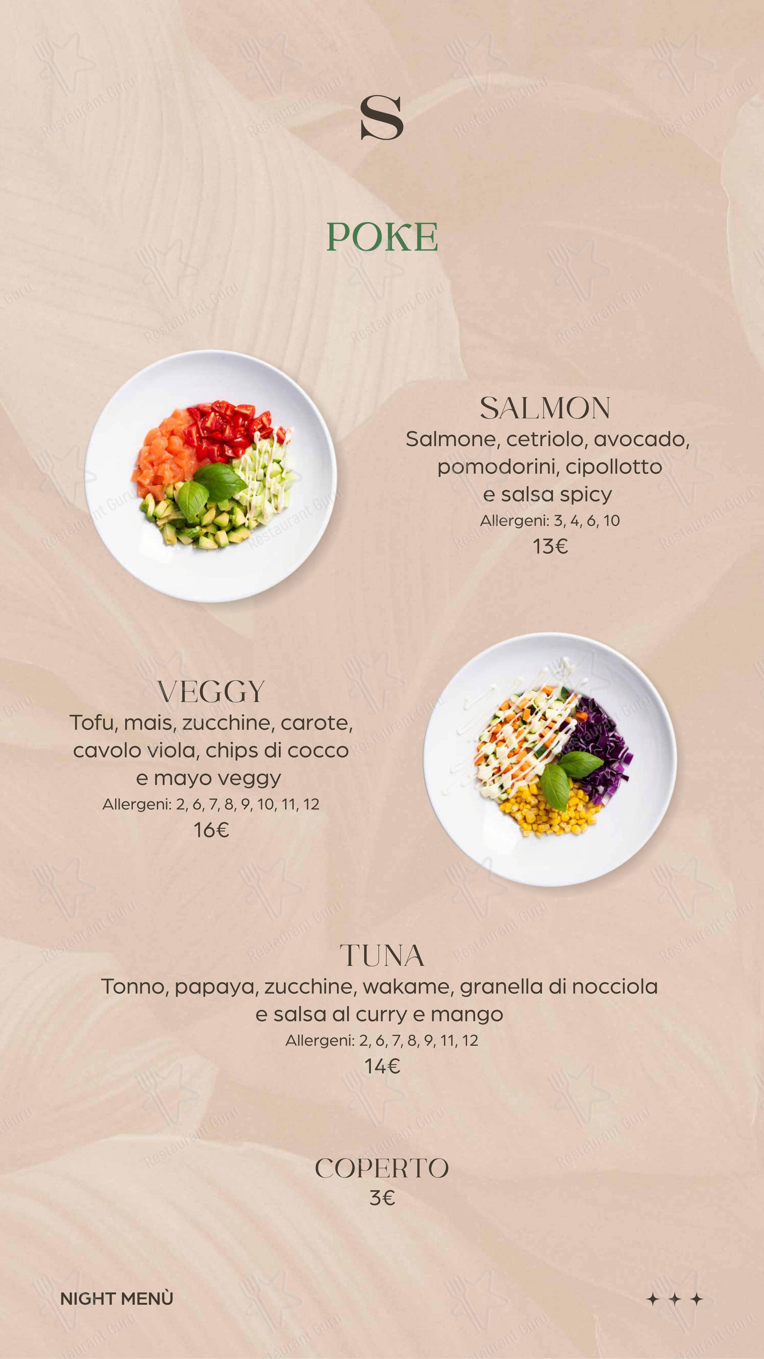 Menu per SAND BEACH CLUB SOTTOMARINA in Chioggia