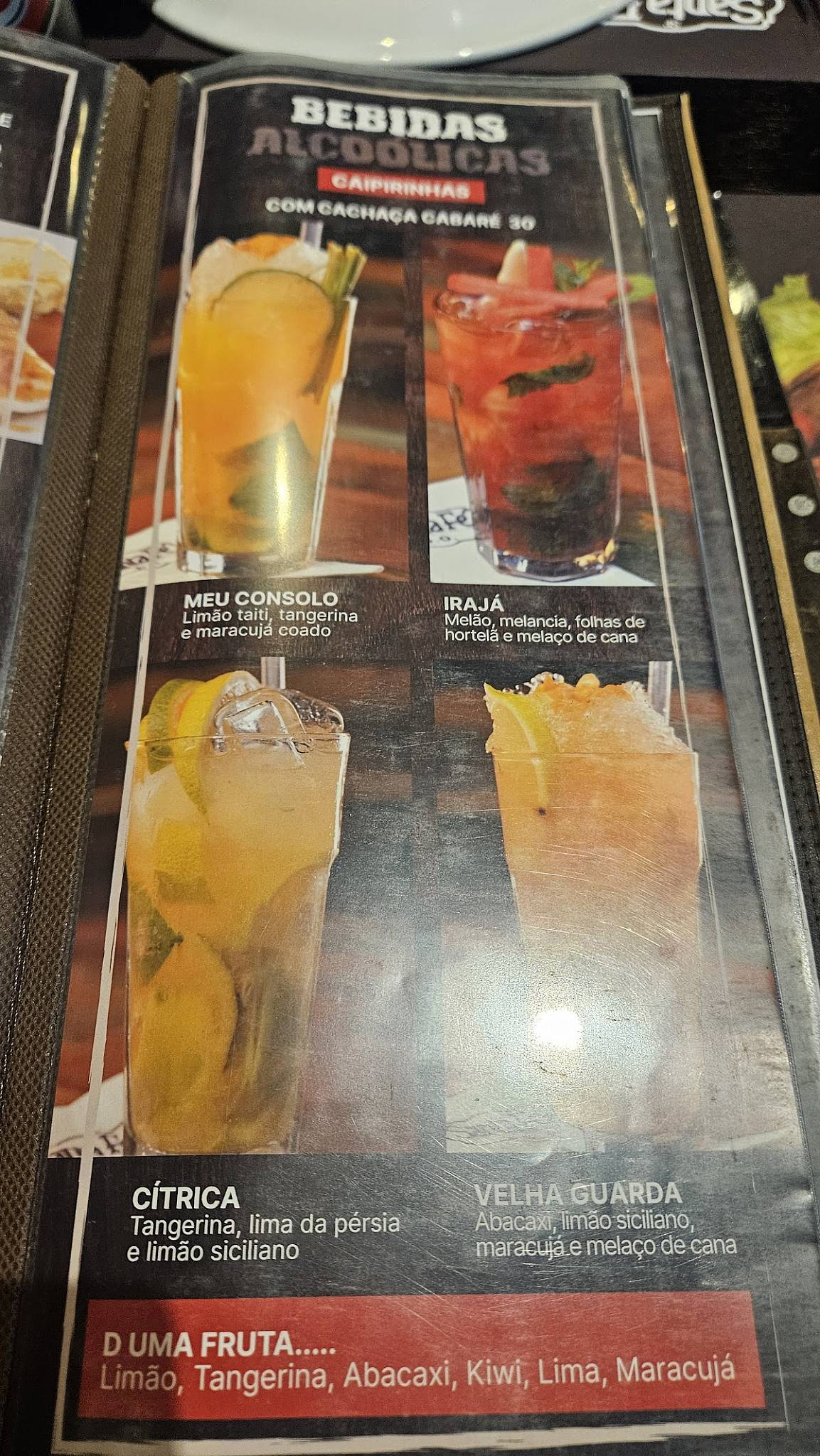 Santa Fé A Costela cardápio