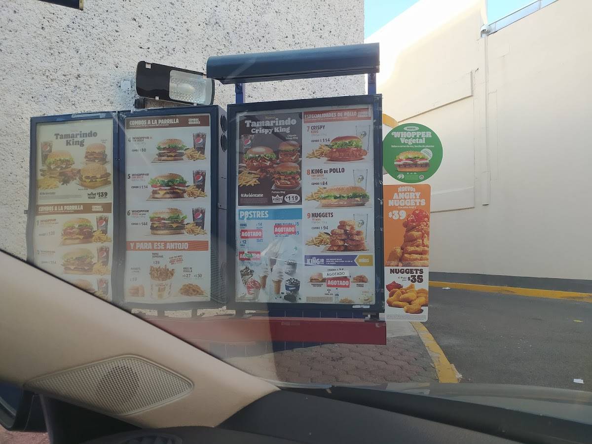 Carta del restaurante Burger King Zaragoza, Santiago del Querétaro, Av