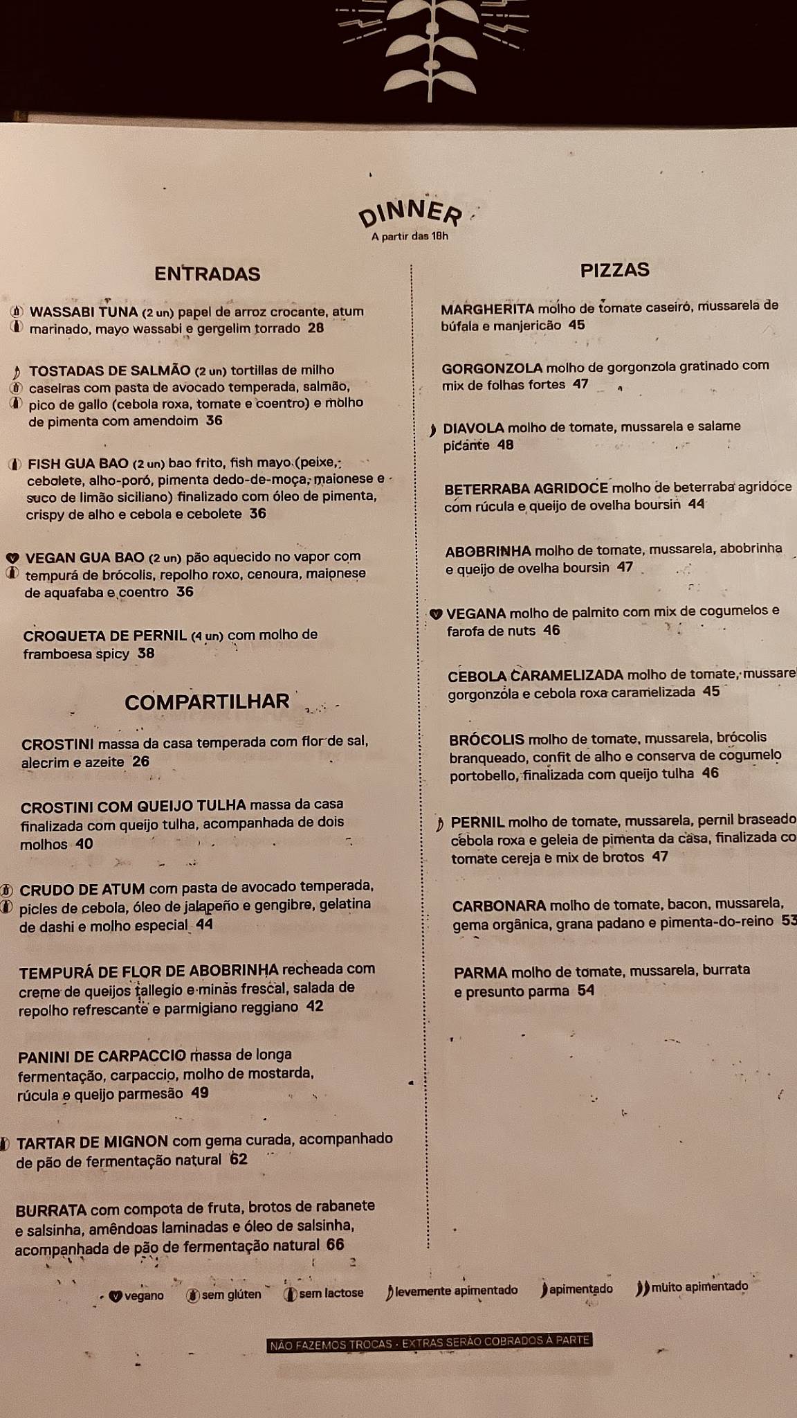 Botanikafé Pinheiros cardápio