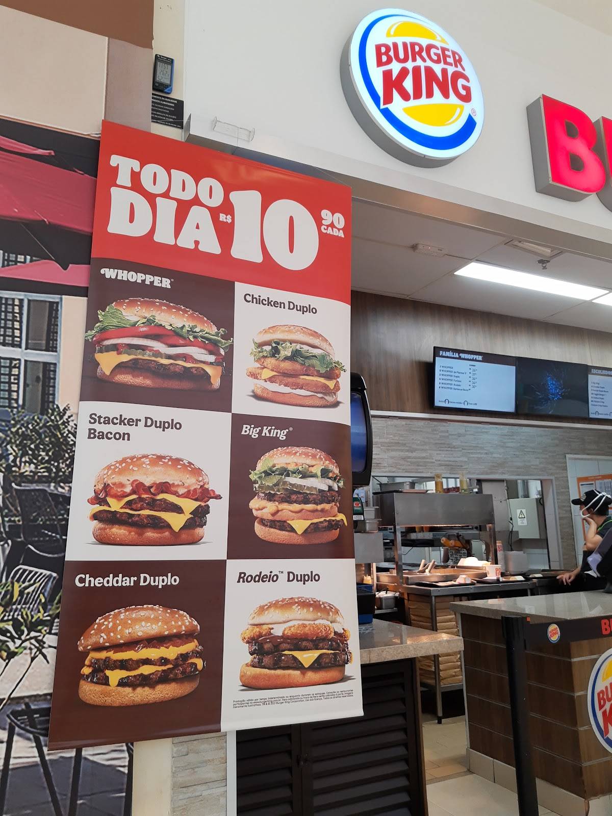 Burger King cardápio
