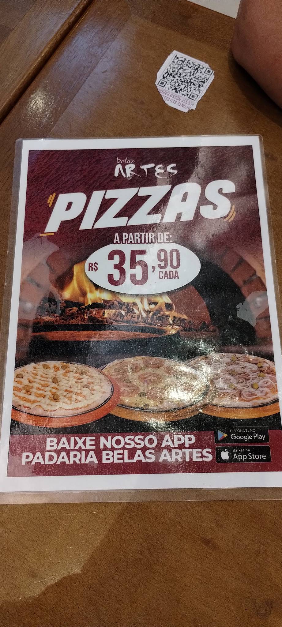 Padaria Belas Artes Osasco cardápio