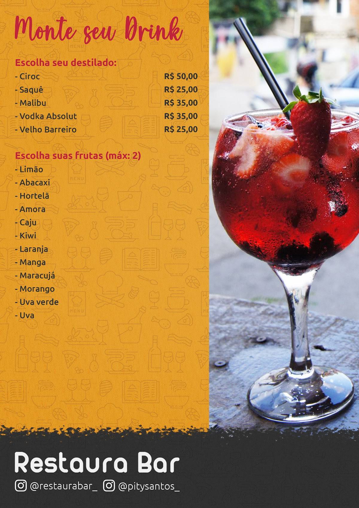 Restaura Bar - (Jardim Peri) cardápio