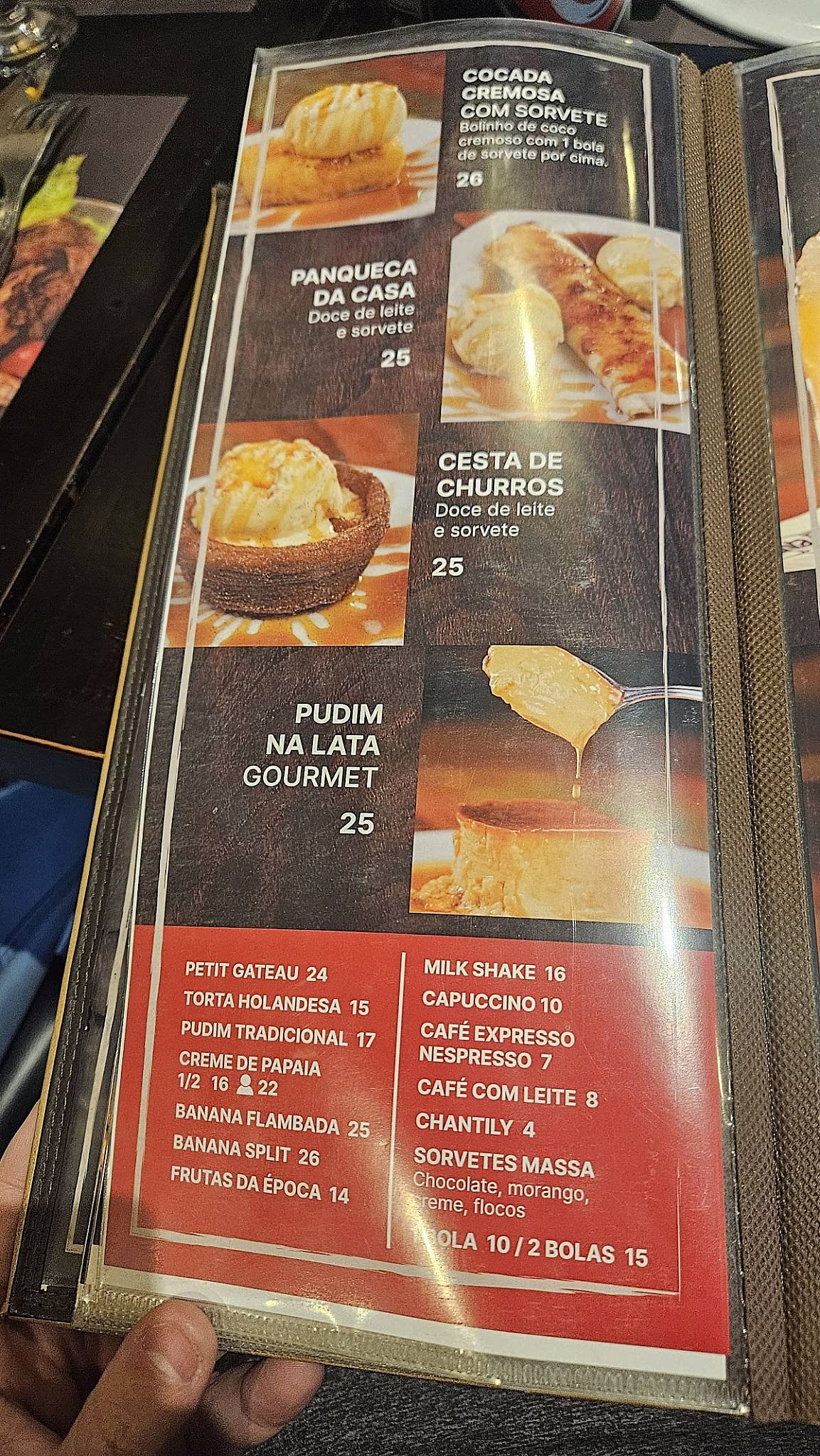 Santa Fé A Costela cardápio