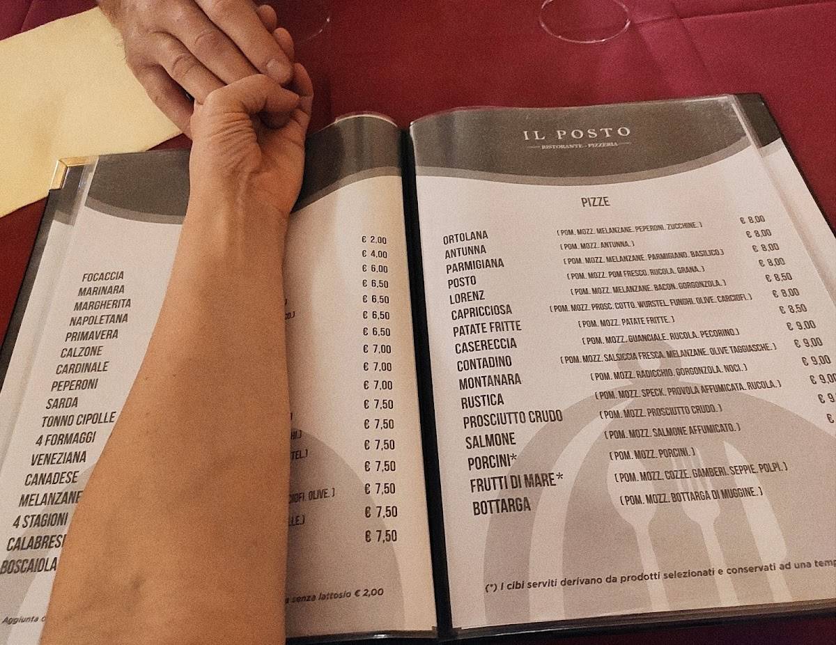 Menu di Il Posto 