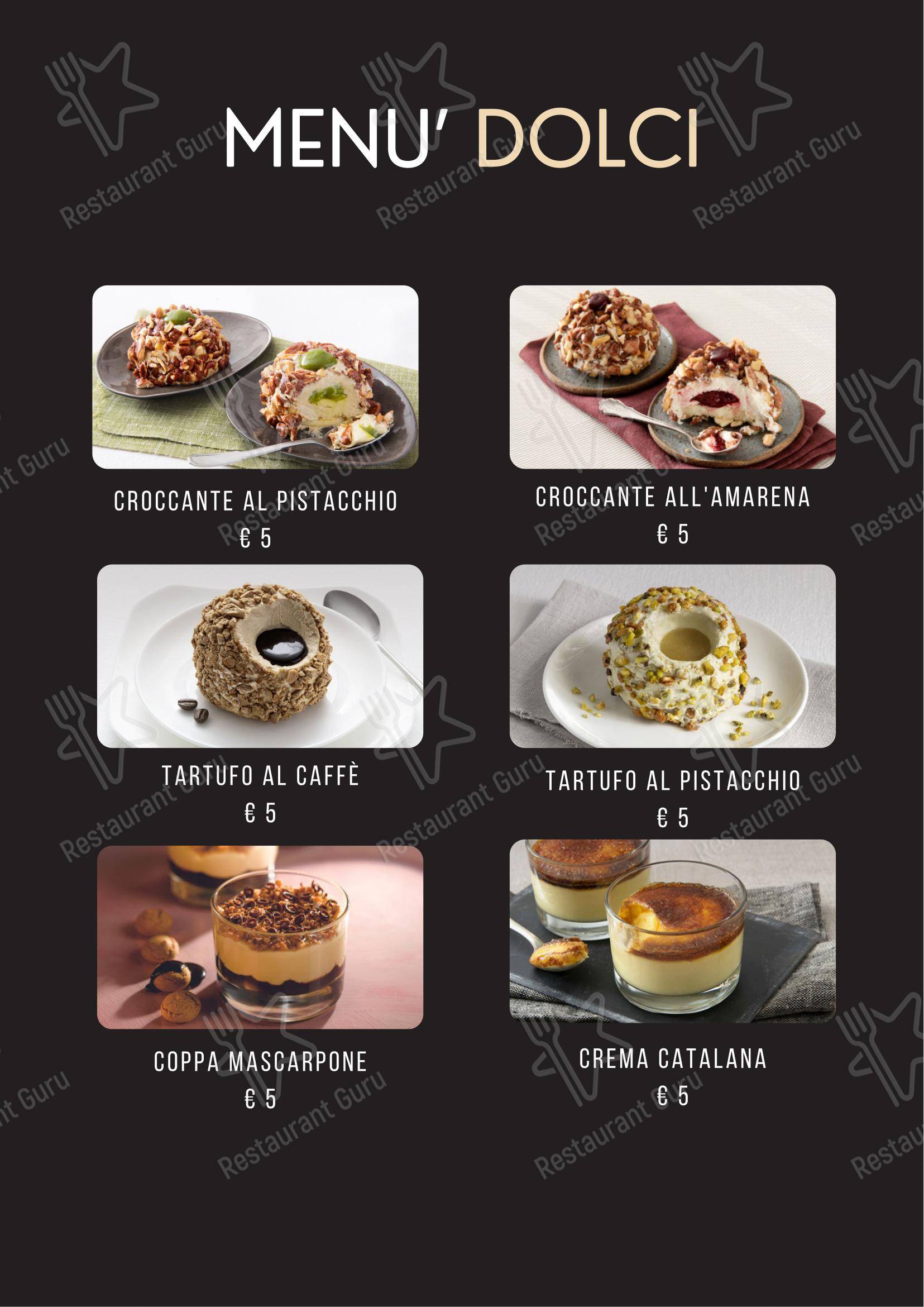 Schiaccia in Ferrara - Menu bar