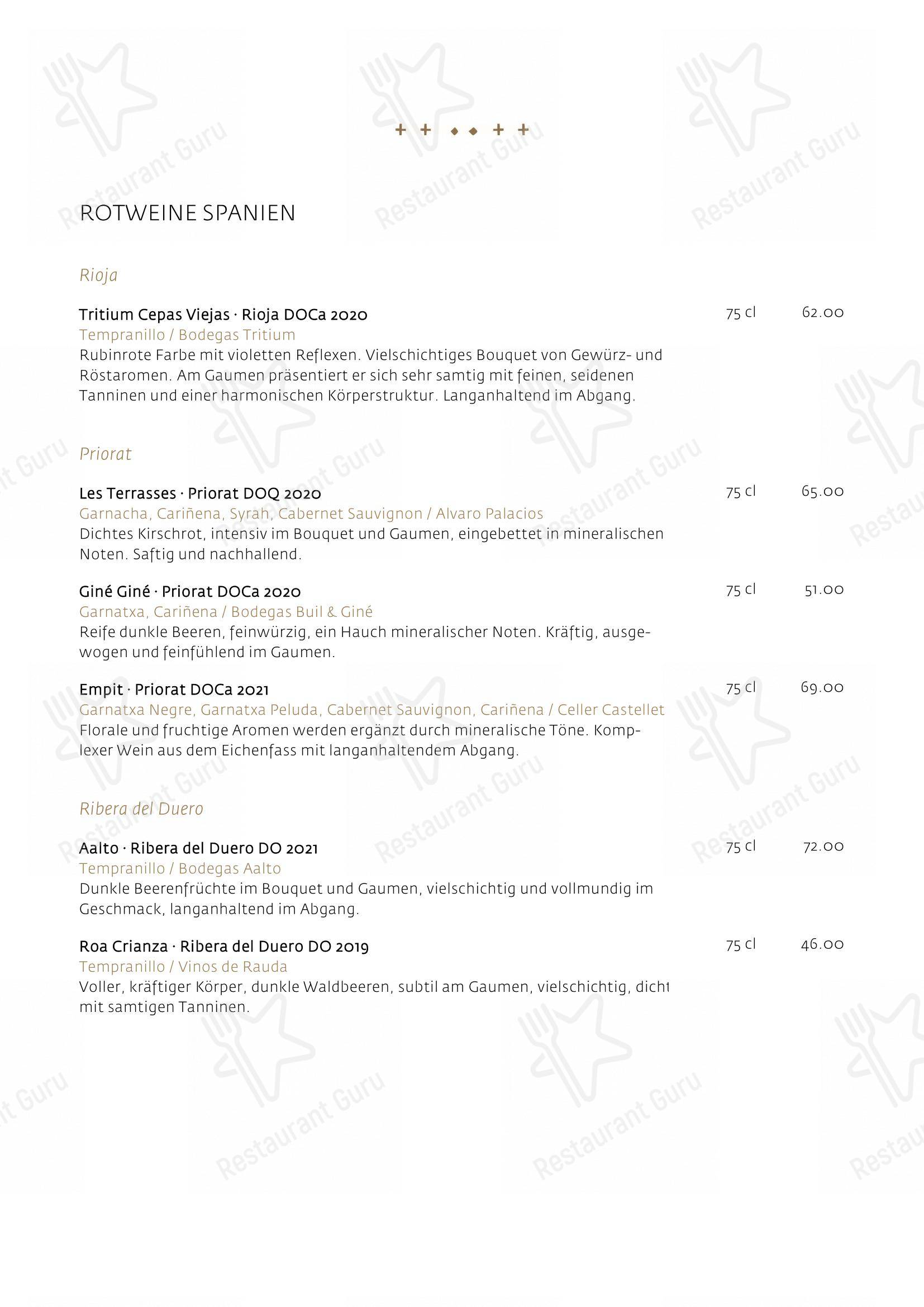 Menu di Schüür · Restaurant & Kultur - Menu bar