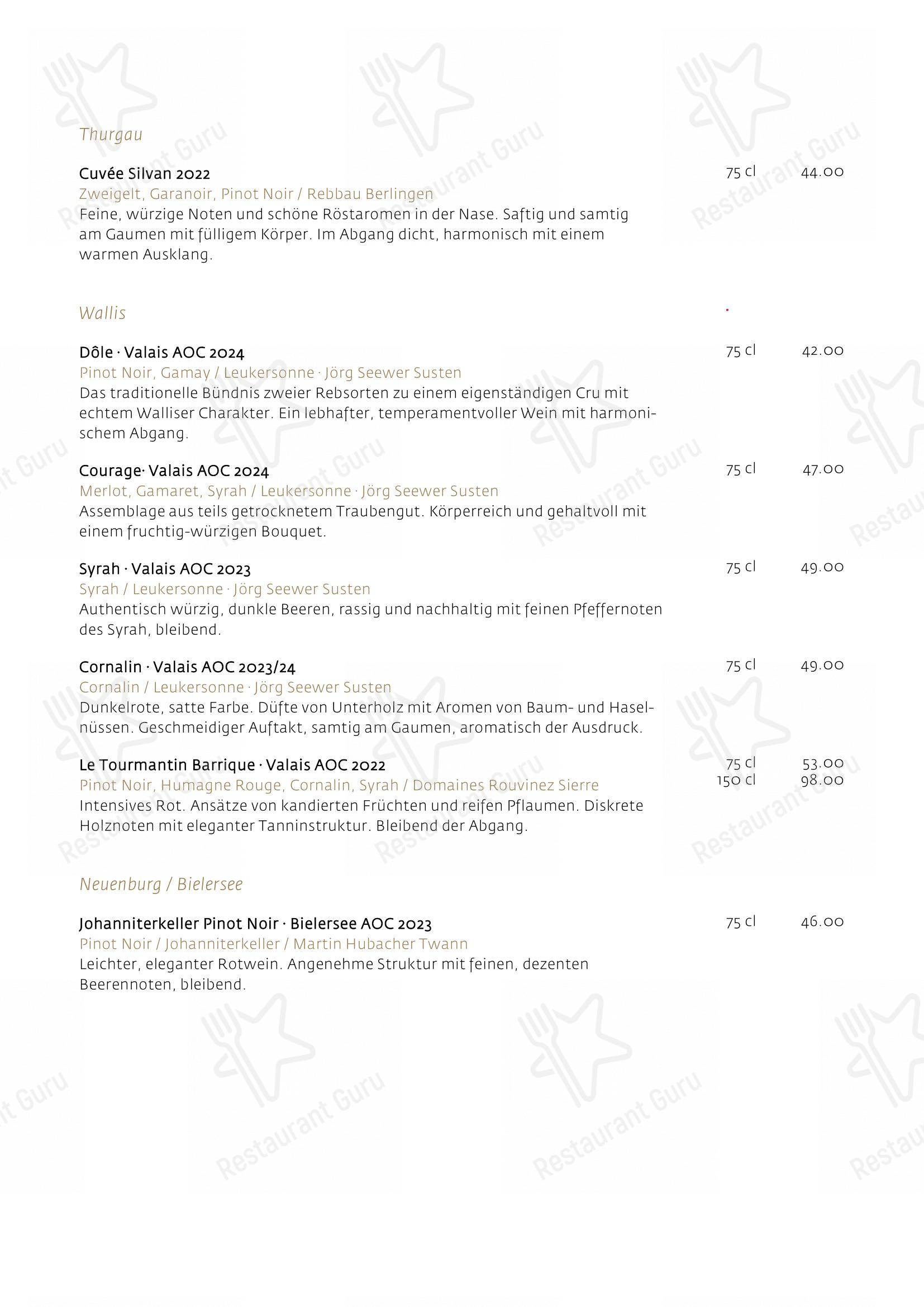 Menu bar per Schüür · Restaurant & Kultur in Steffisburg