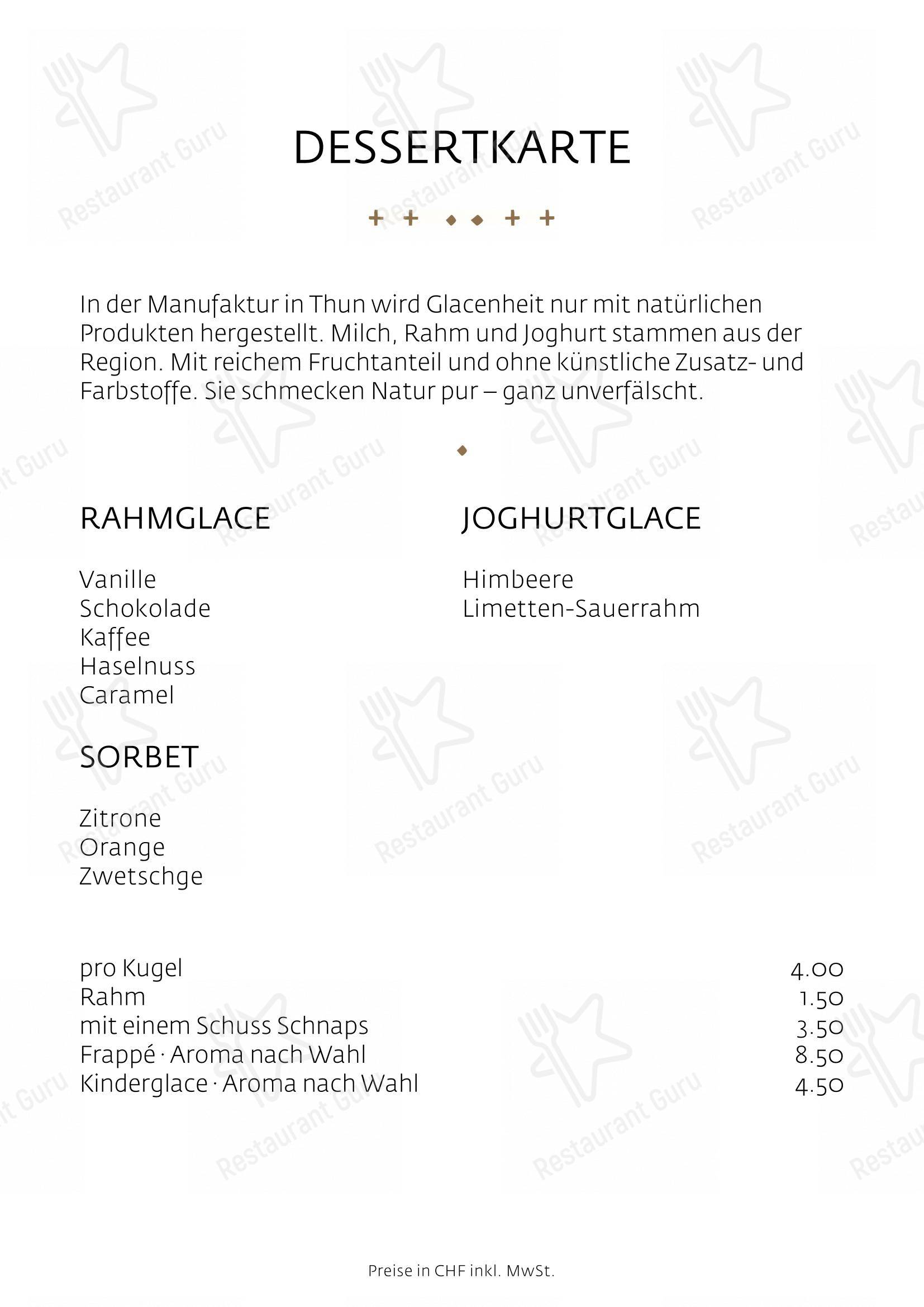 菜单 per Schüür · Restaurant & Kultur ristorante