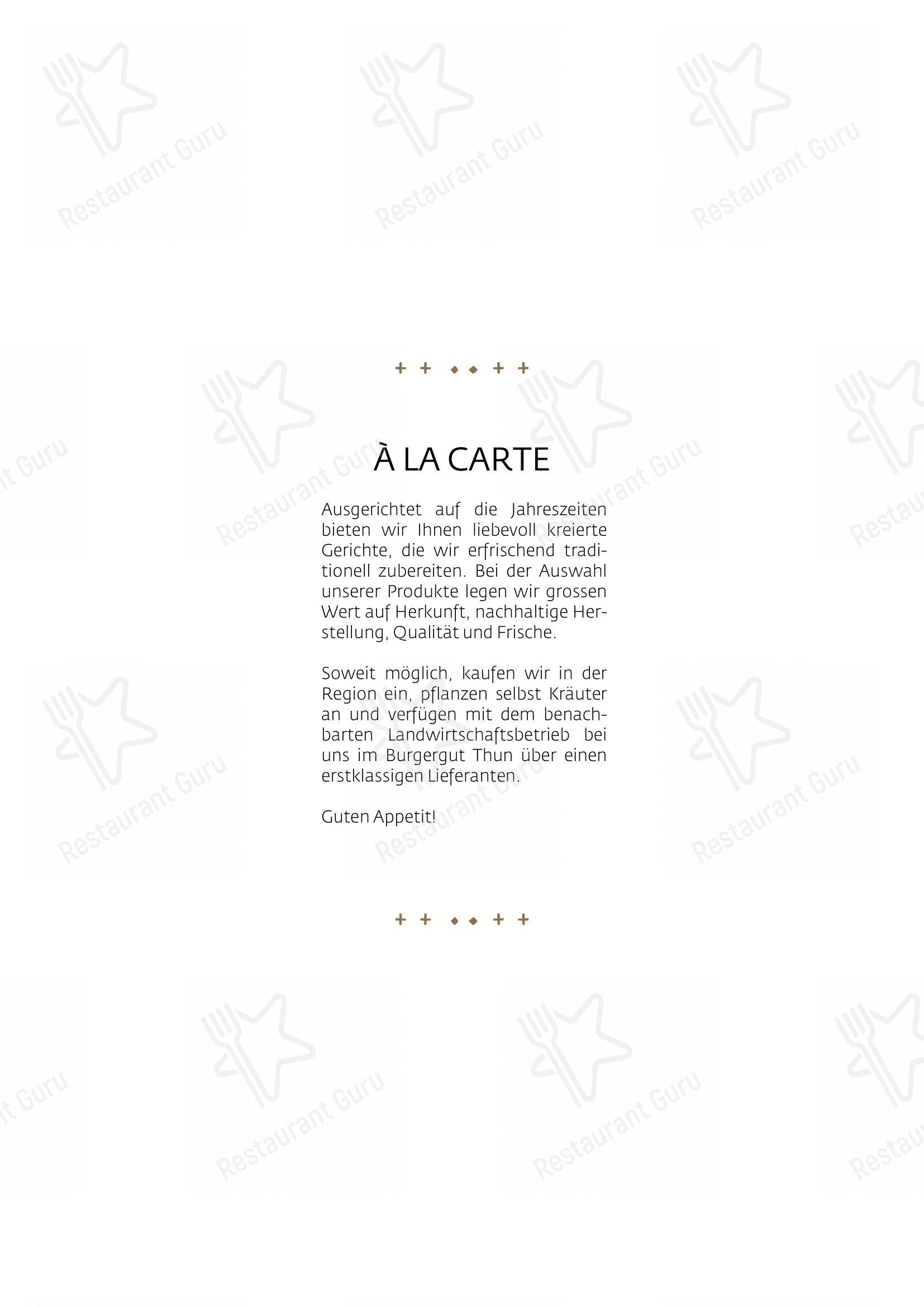 Menu di Schüür · Restaurant & Kultur - Menu