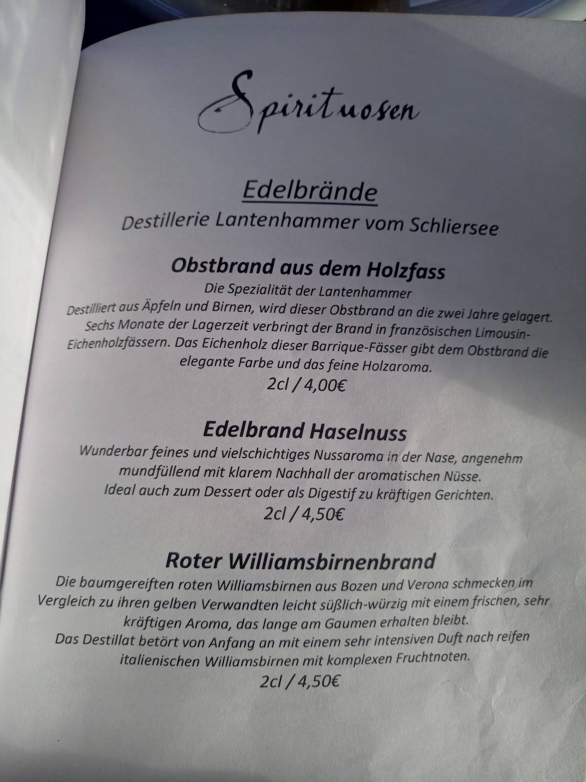 Speisekarte von Seestern Britzer Garten restaurant, Berlin