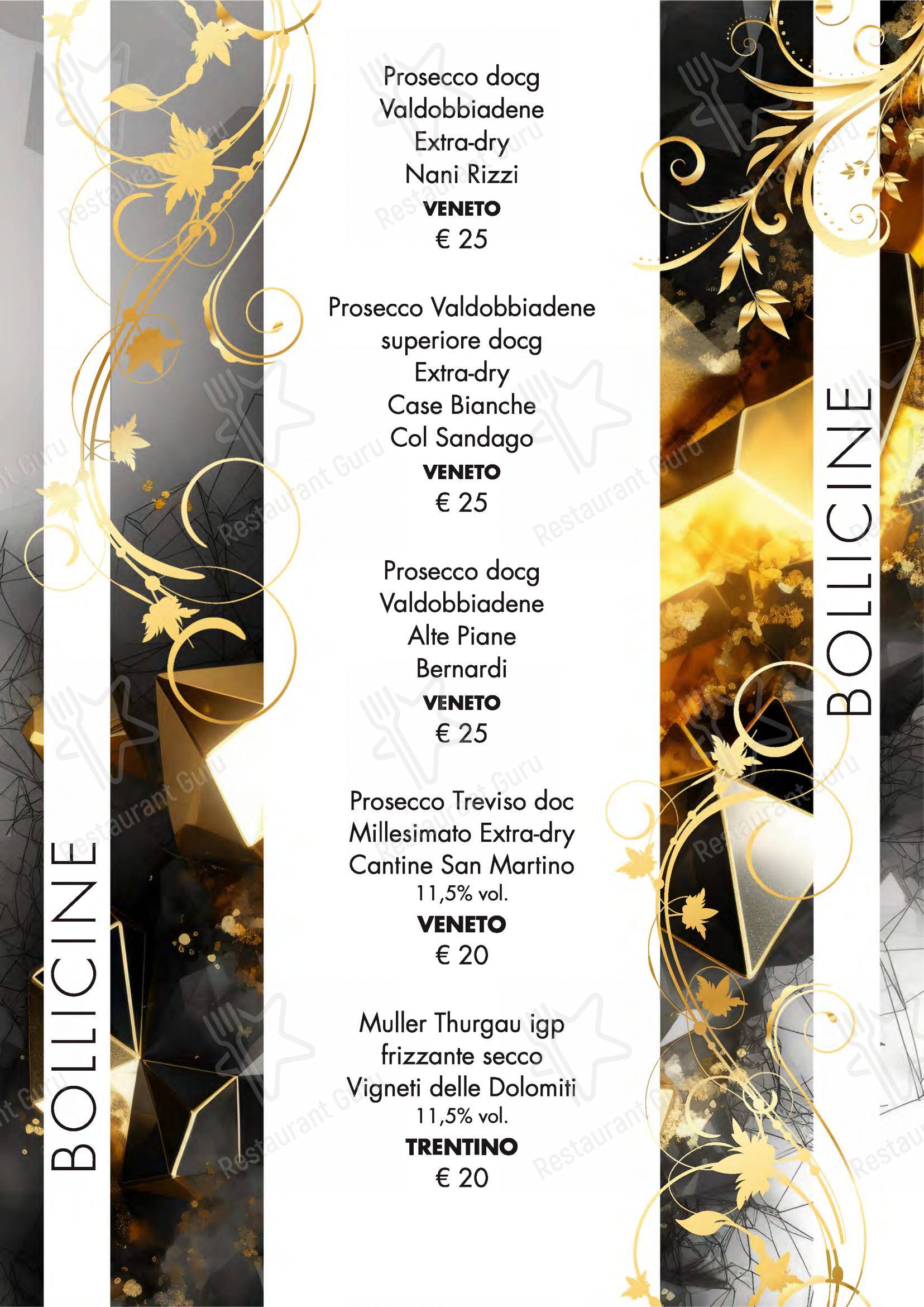 Menu bar per Seminara Restaurant in Viverone